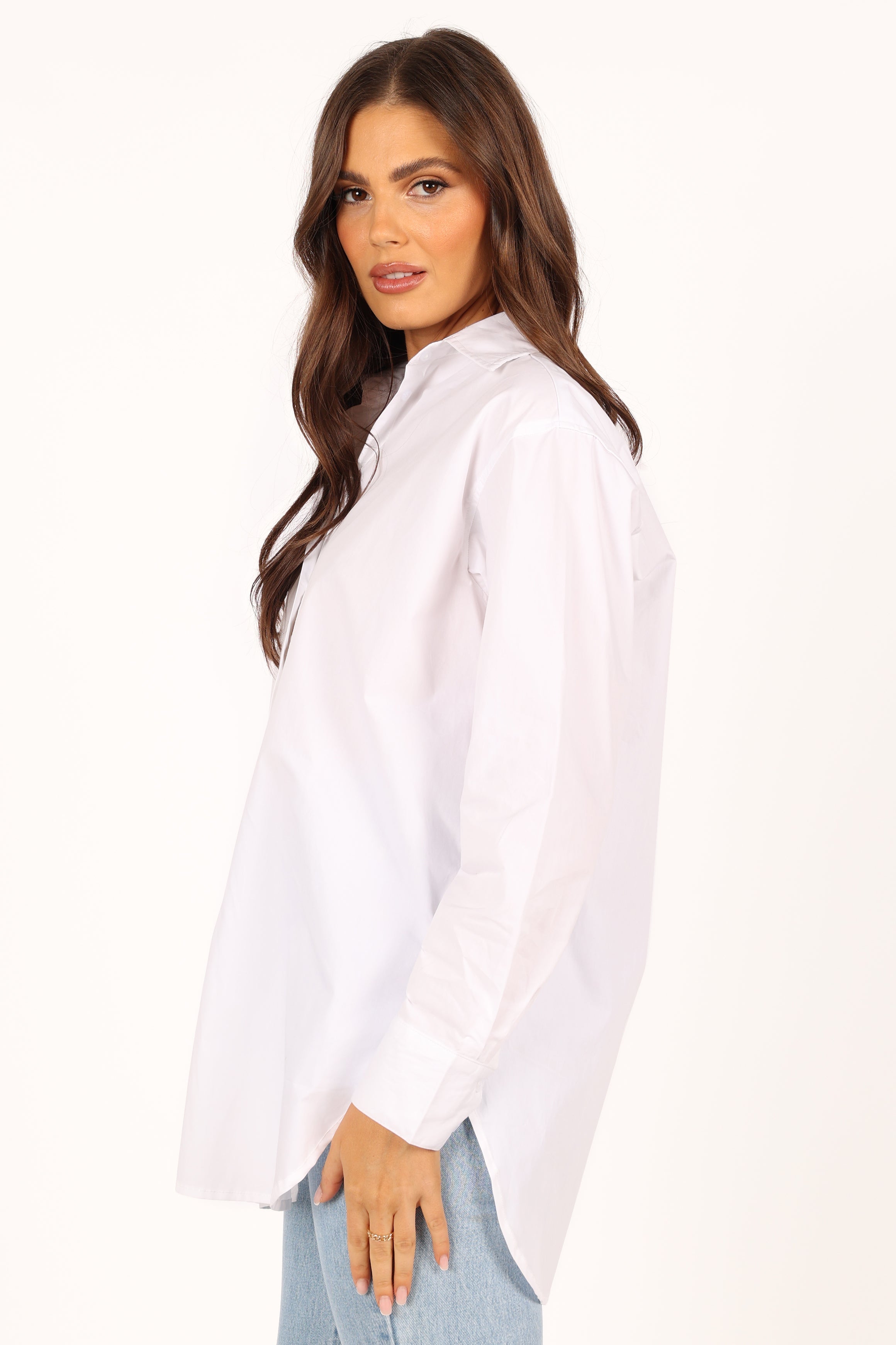 TOPS @Tal Oversized Shirt - White (waiting on bulk)