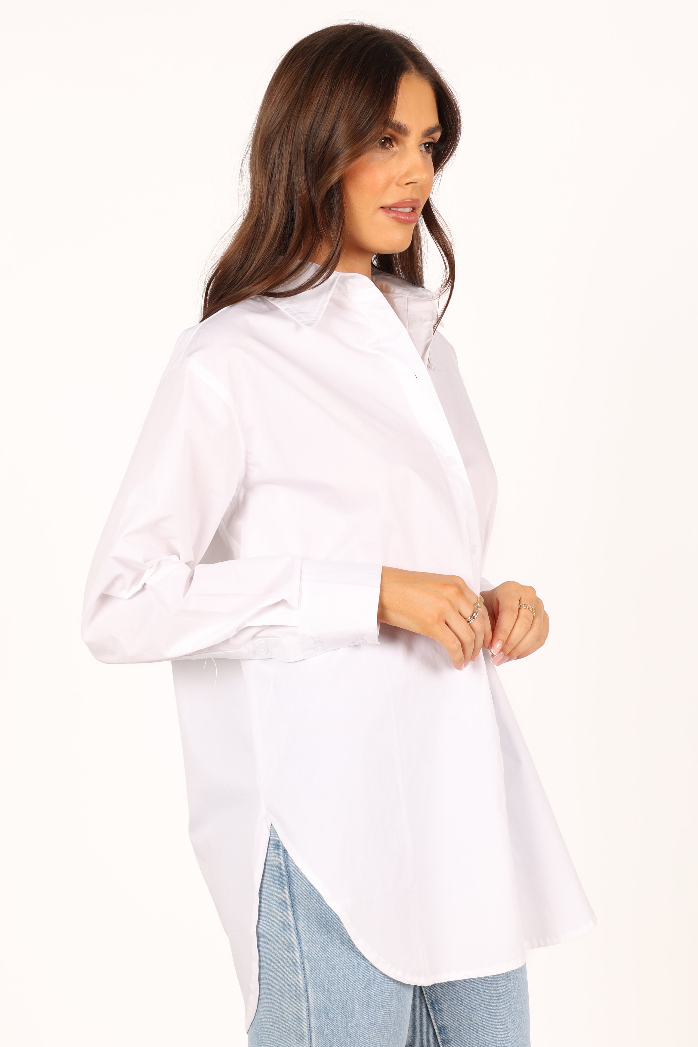 TOPS @Tal Oversized Shirt - White (waiting on bulk)