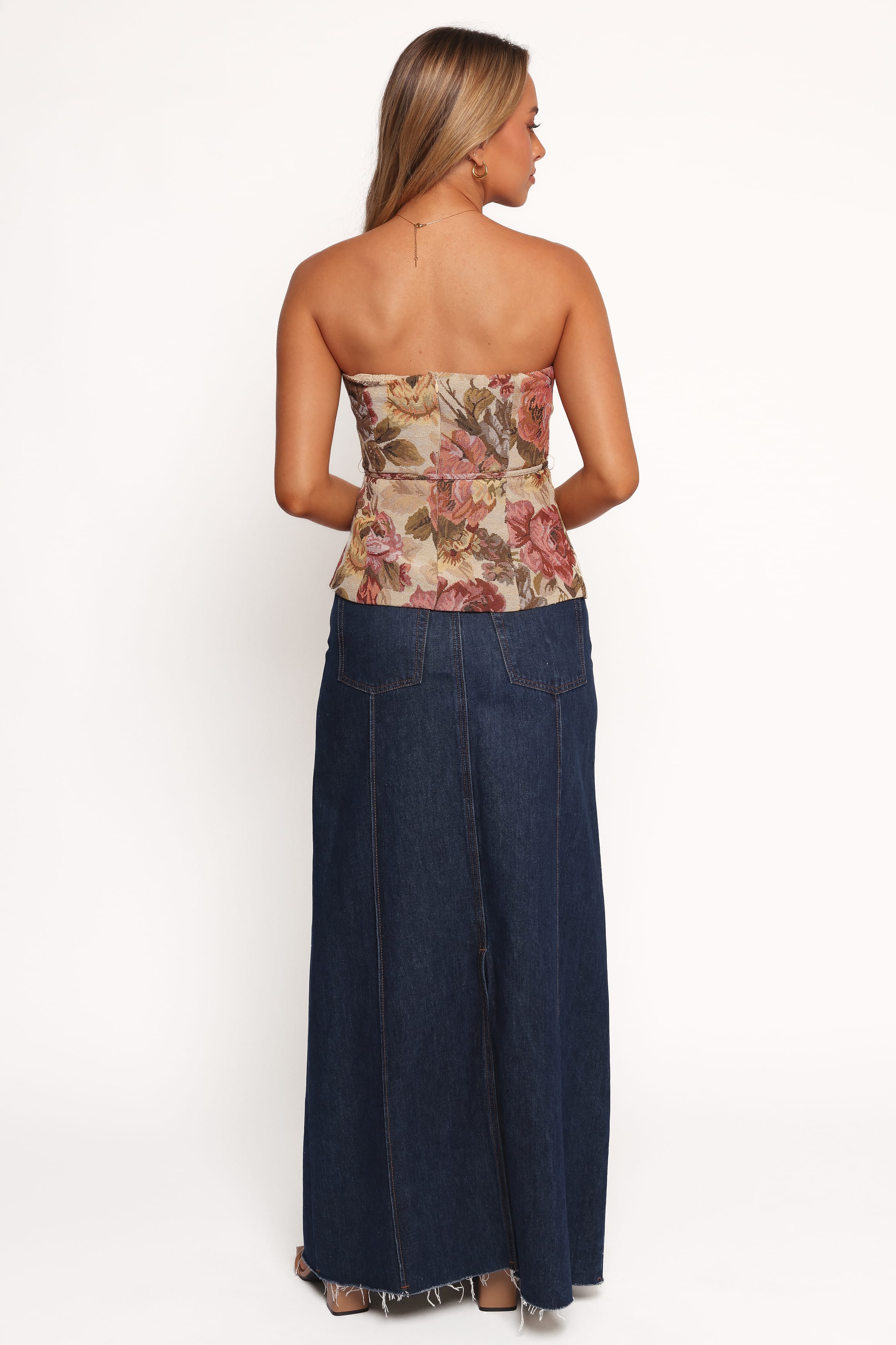 TOPS Talita Strapless Top - Floral