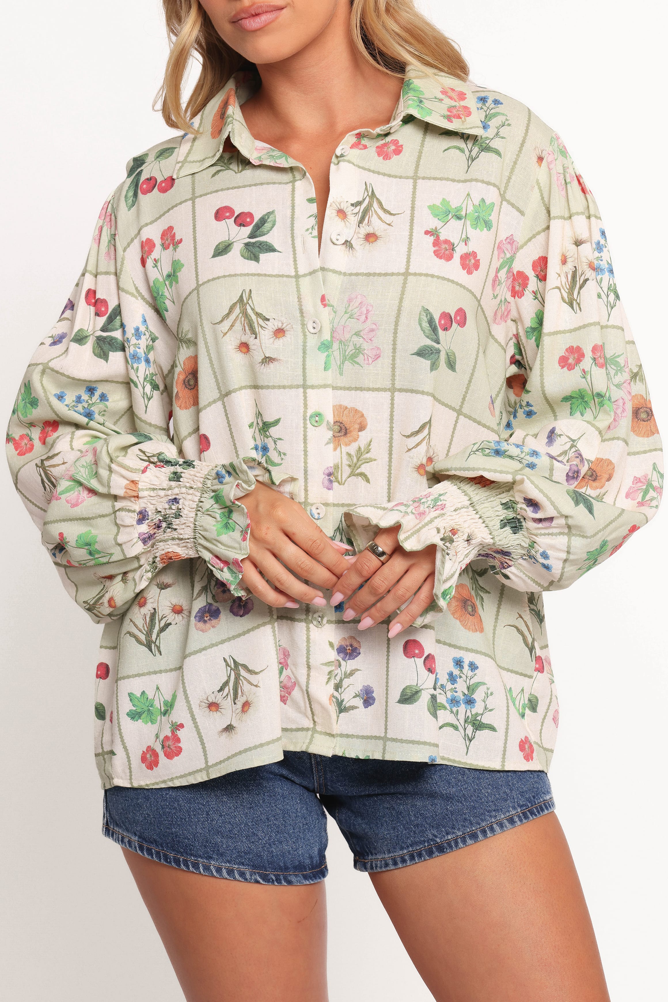 TOPS Tomi Long Sleeve Shirt - Flower Market