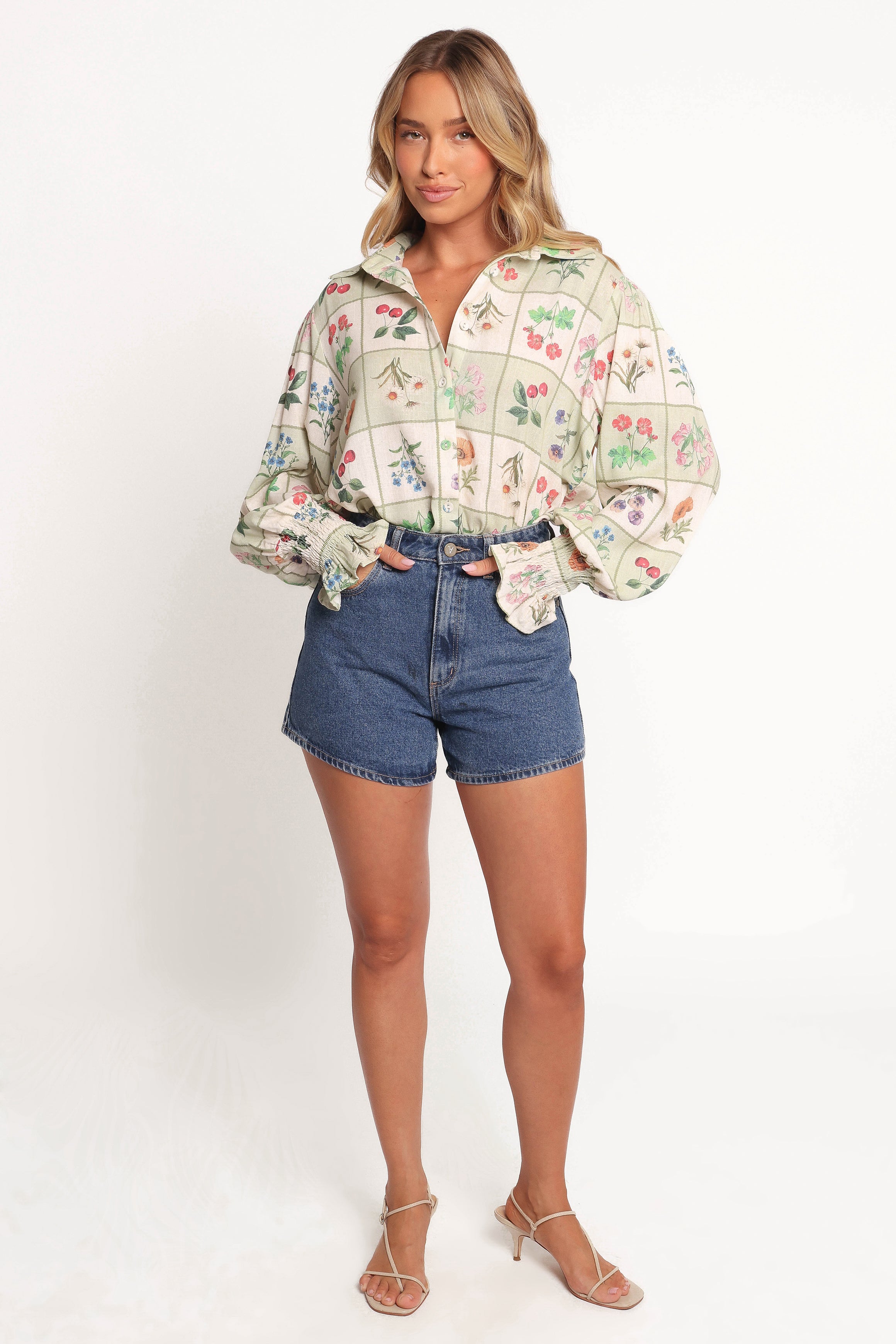 TOPS Tomi Long Sleeve Shirt - Flower Market
