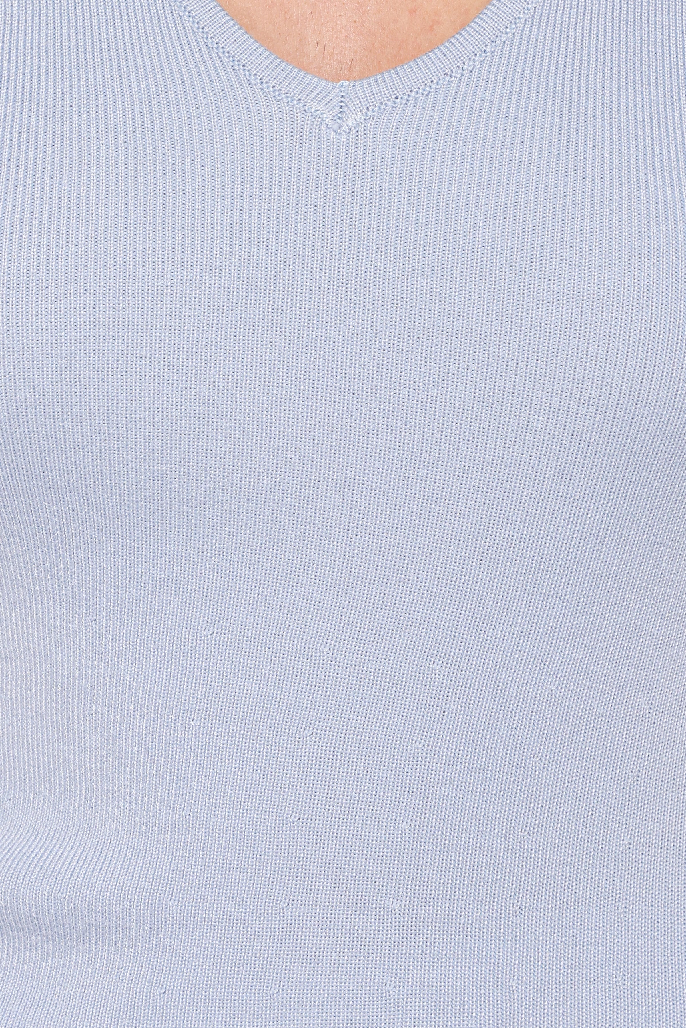 TOPS Tori Side Cinch Knitted Top - Light Blue