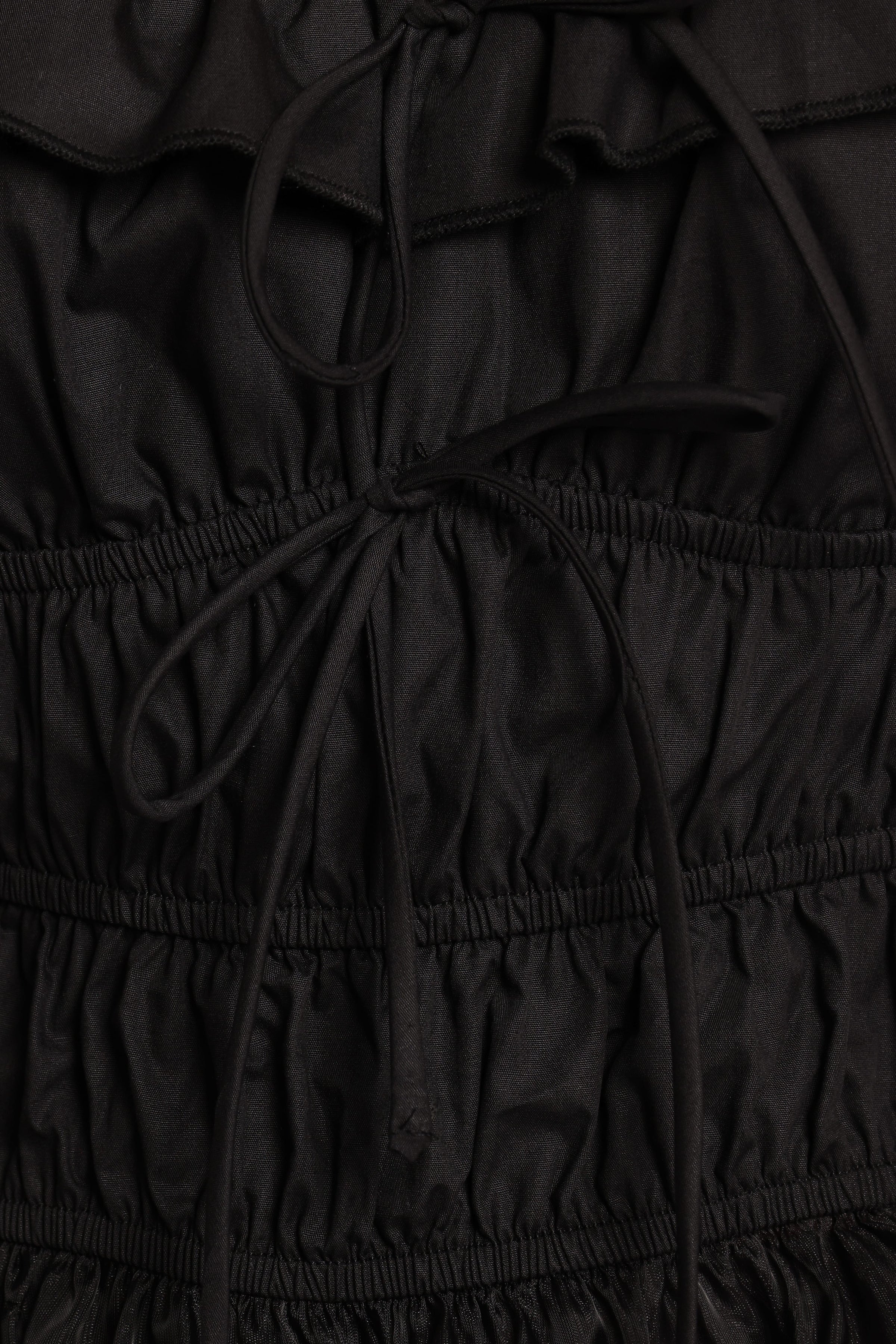 TOPS Vespera Smocked Top - Black