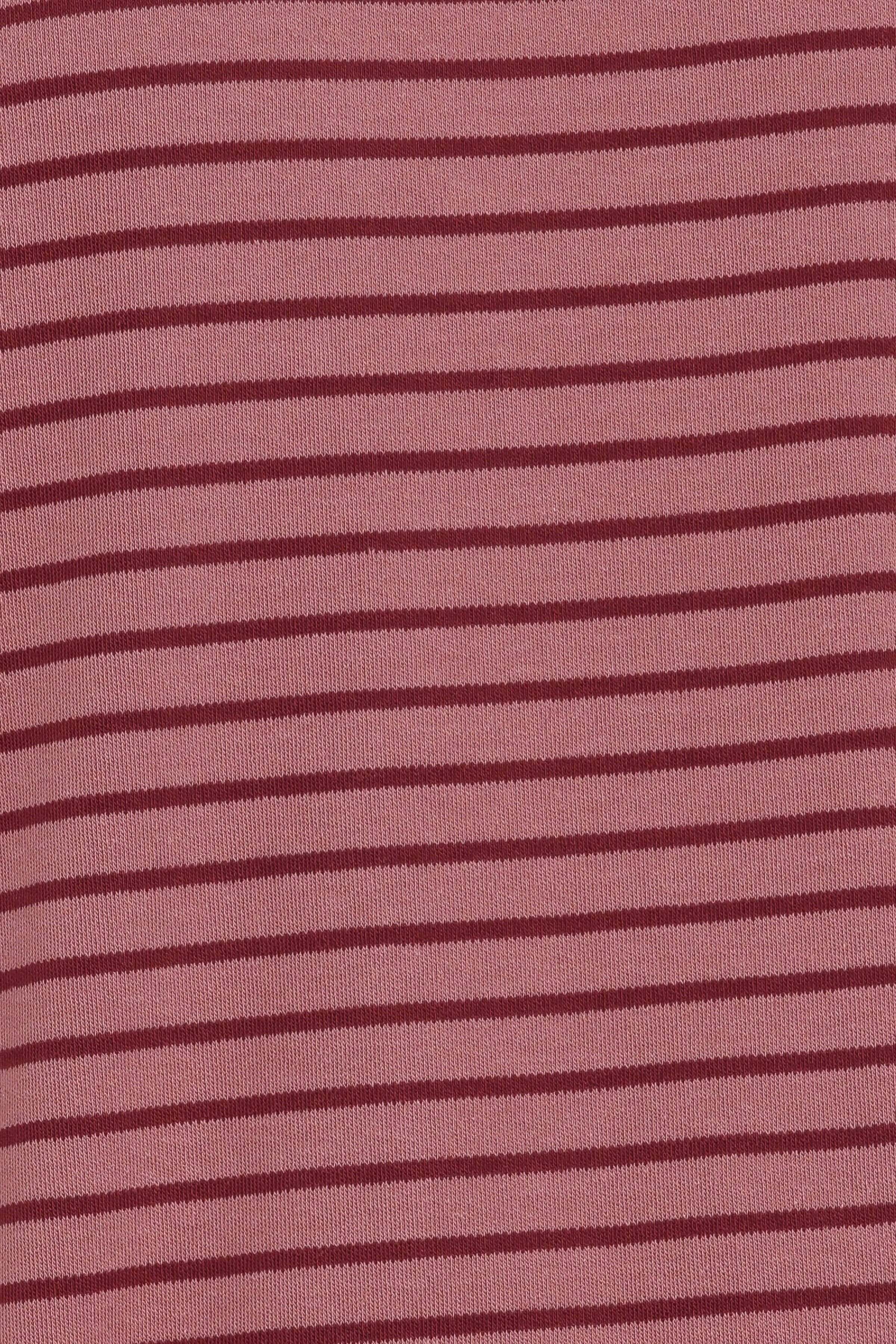 TOPS @Wilda Oversized Tee - Pink Red Stripe