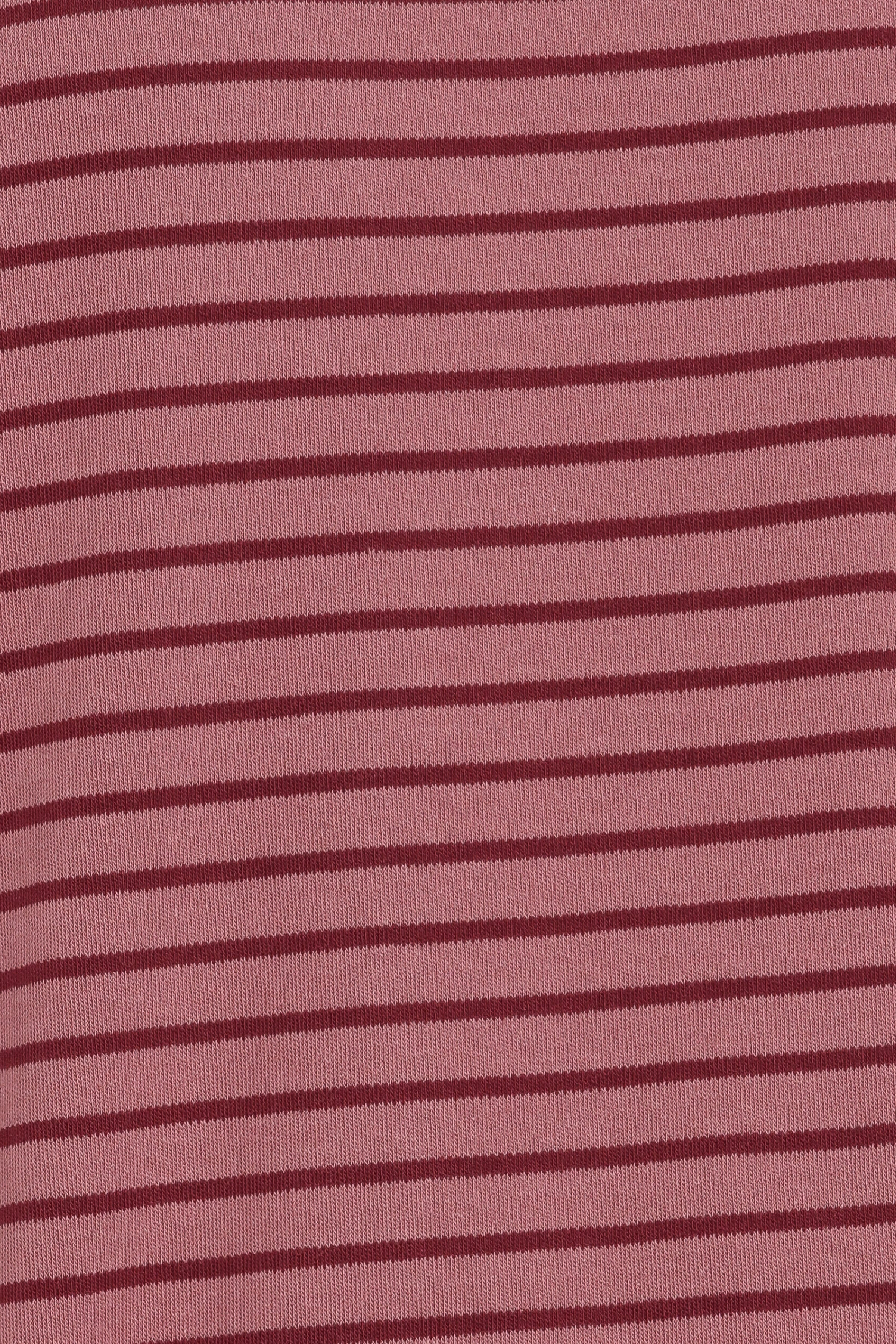 TOPS @Wilda Oversized Tee - Pink Red Stripe