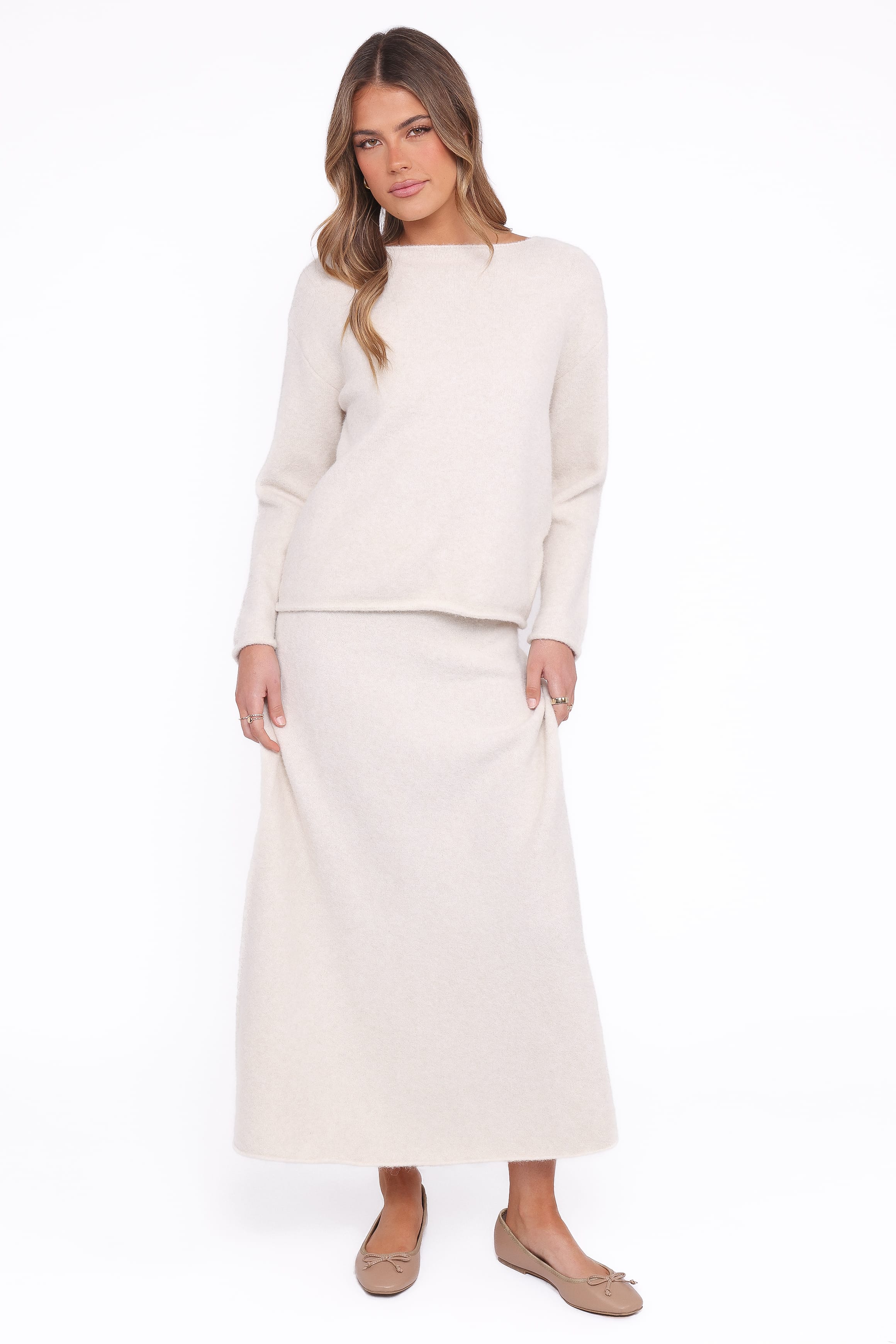 TOPS Willis Knitted Top - Cream