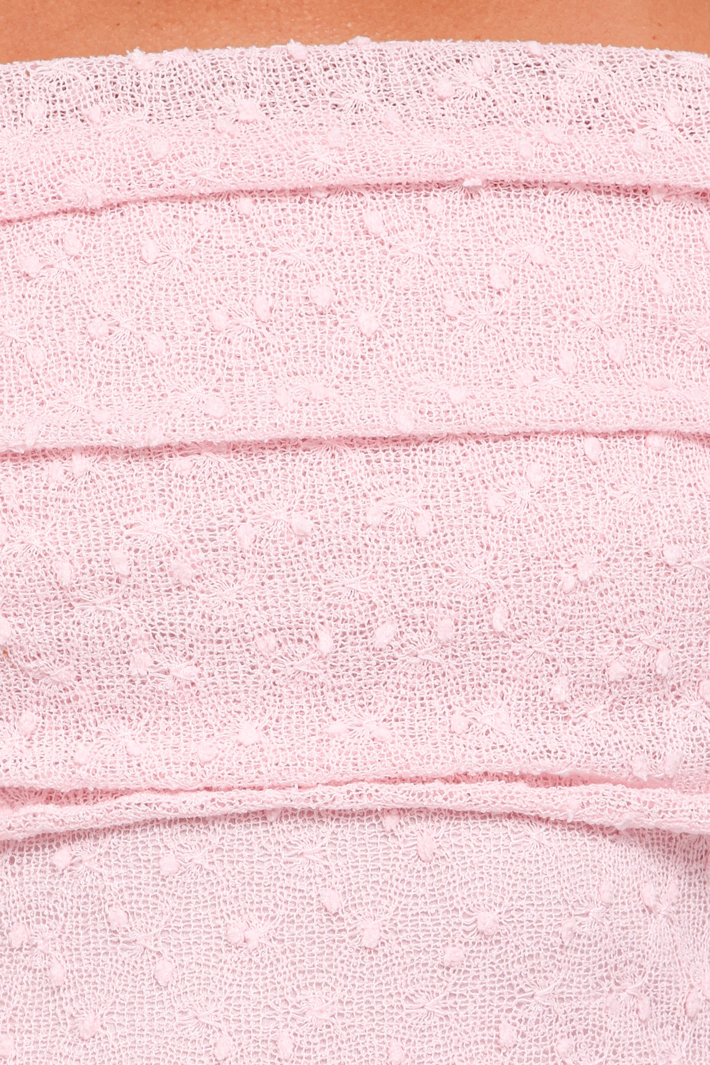 TOPS Wilma Off Shoulder Top - Light Pink