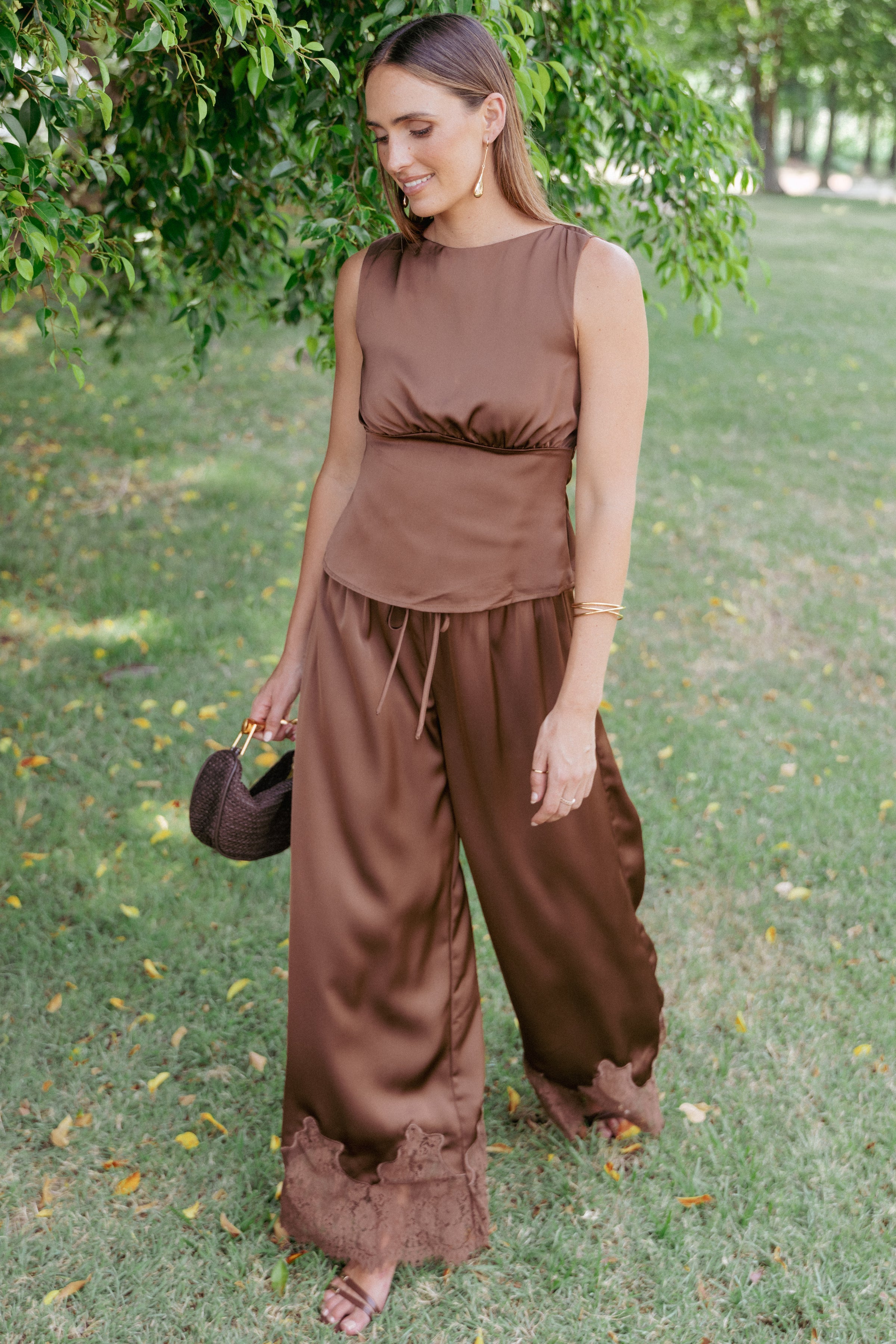 TOPS Wynn Top - Chocolate