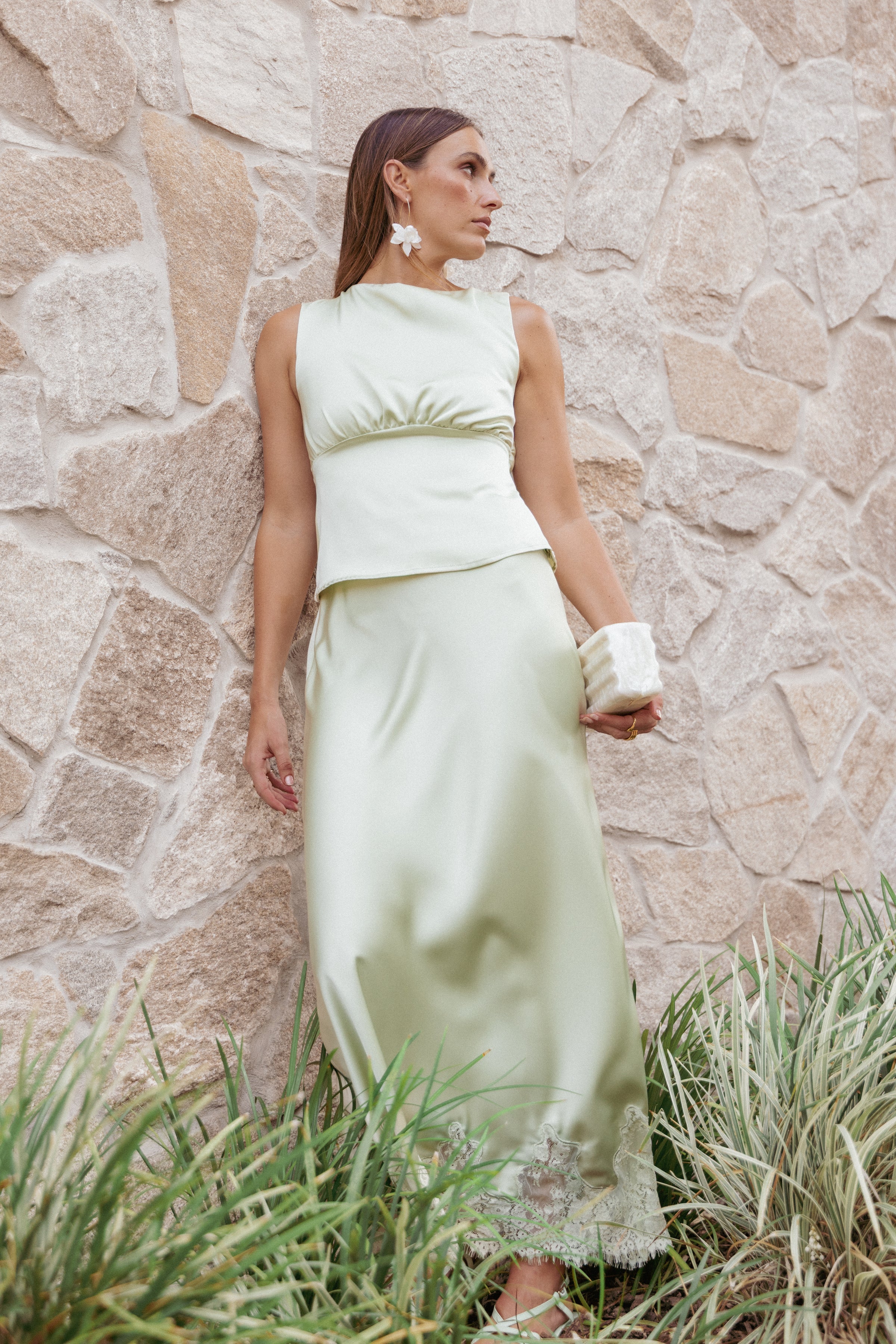 TOPS Wynn Top - Sage