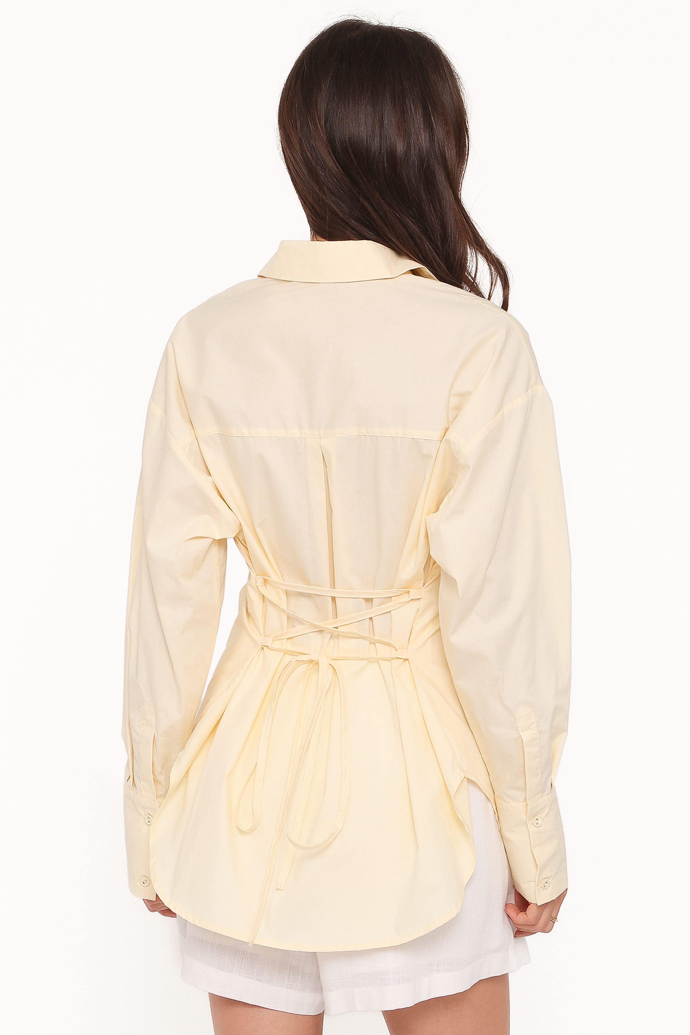 TOPS Yacra Tie Shirt - Yellow