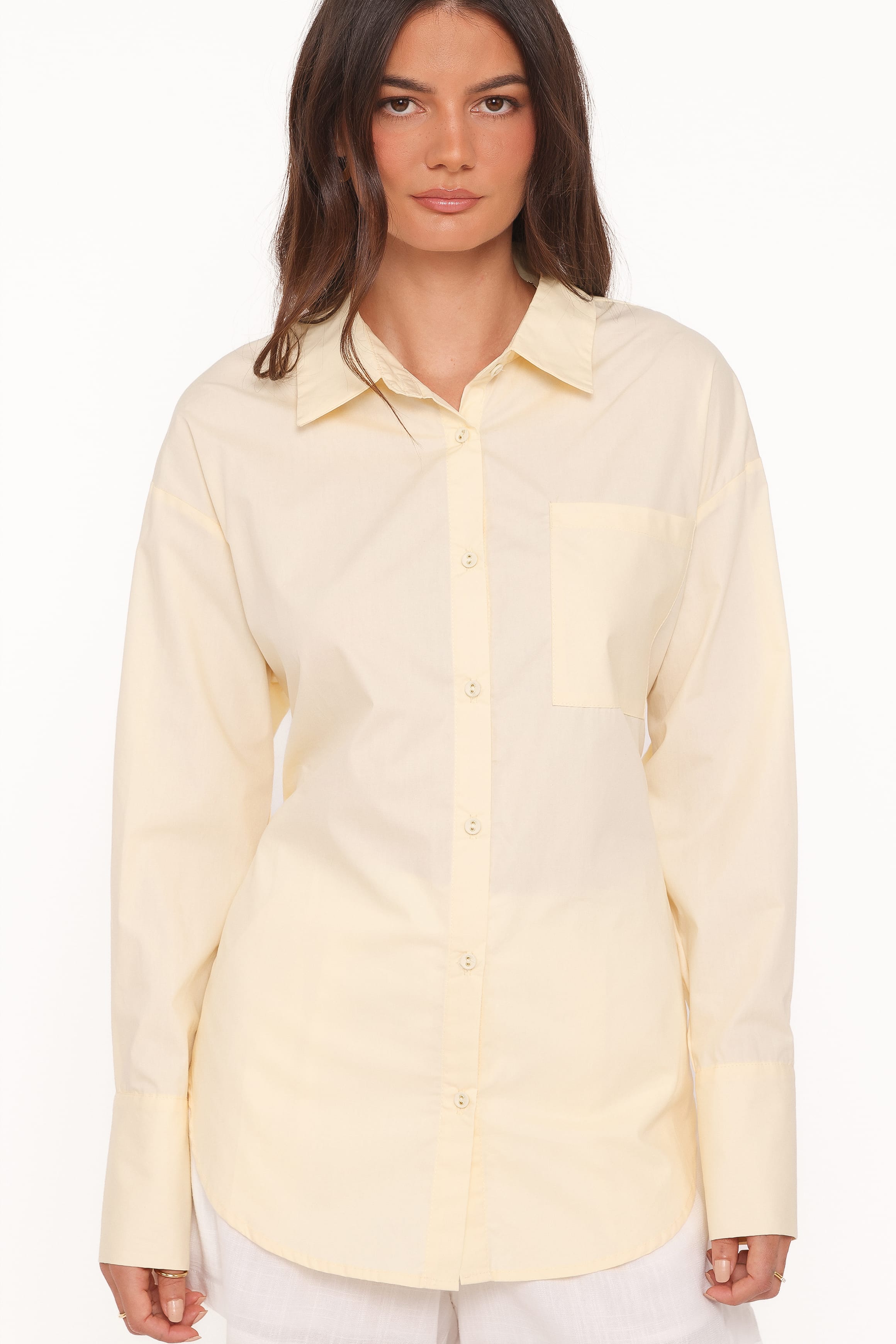TOPS Yacra Tie Shirt - Yellow