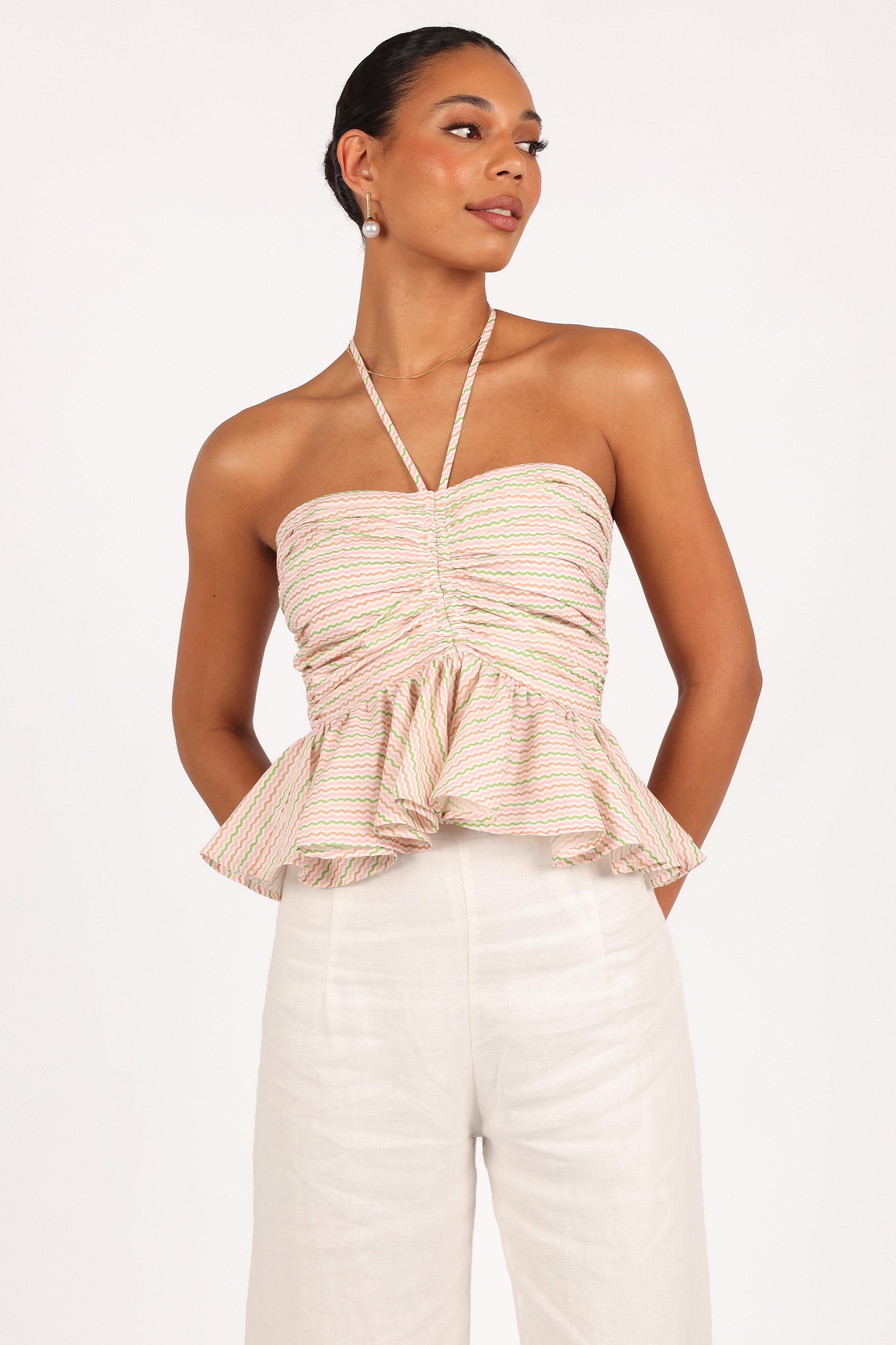 TOPS Yulia Top - Wave Stripe