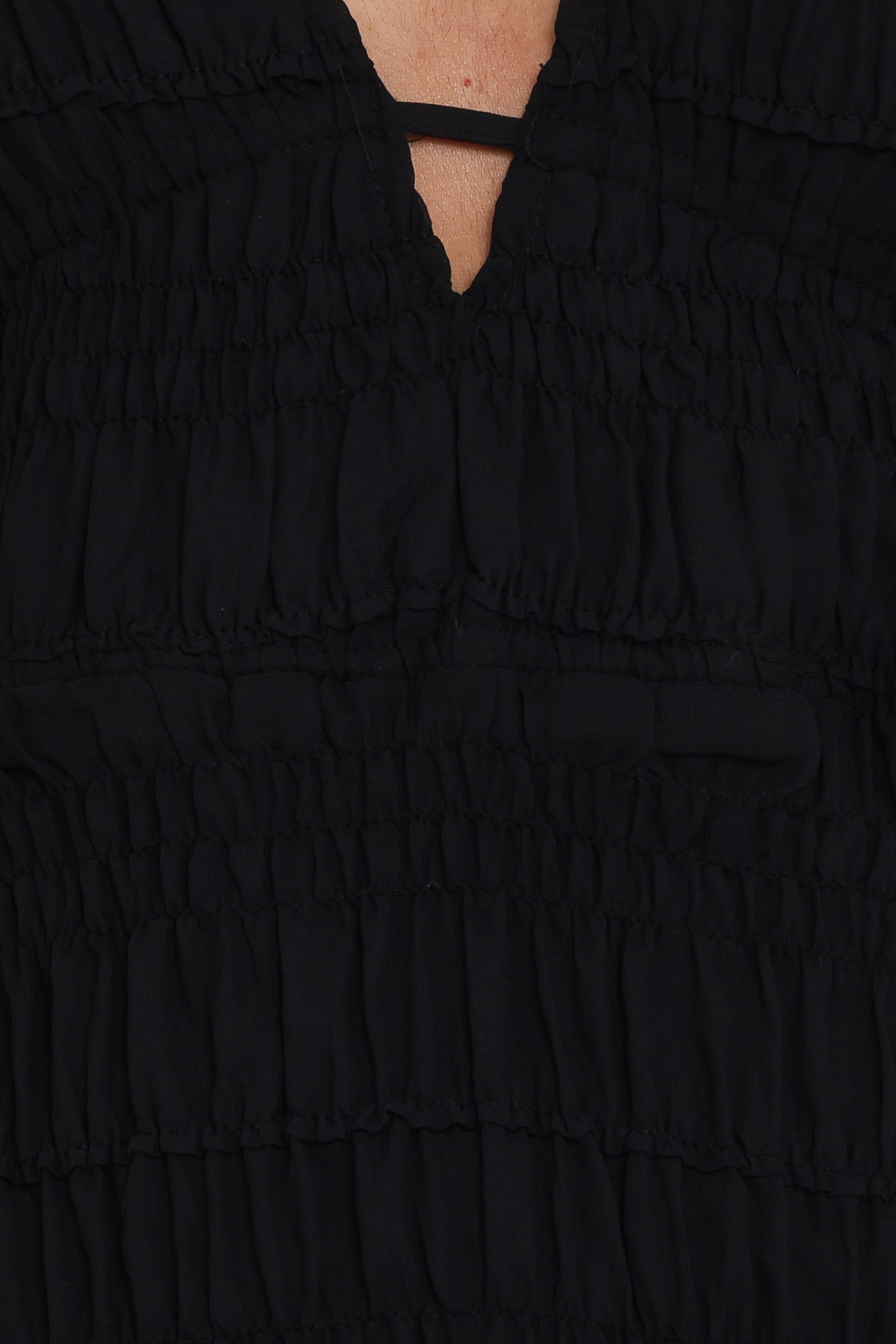 TOPS Zafira Textured Halter Top - Black