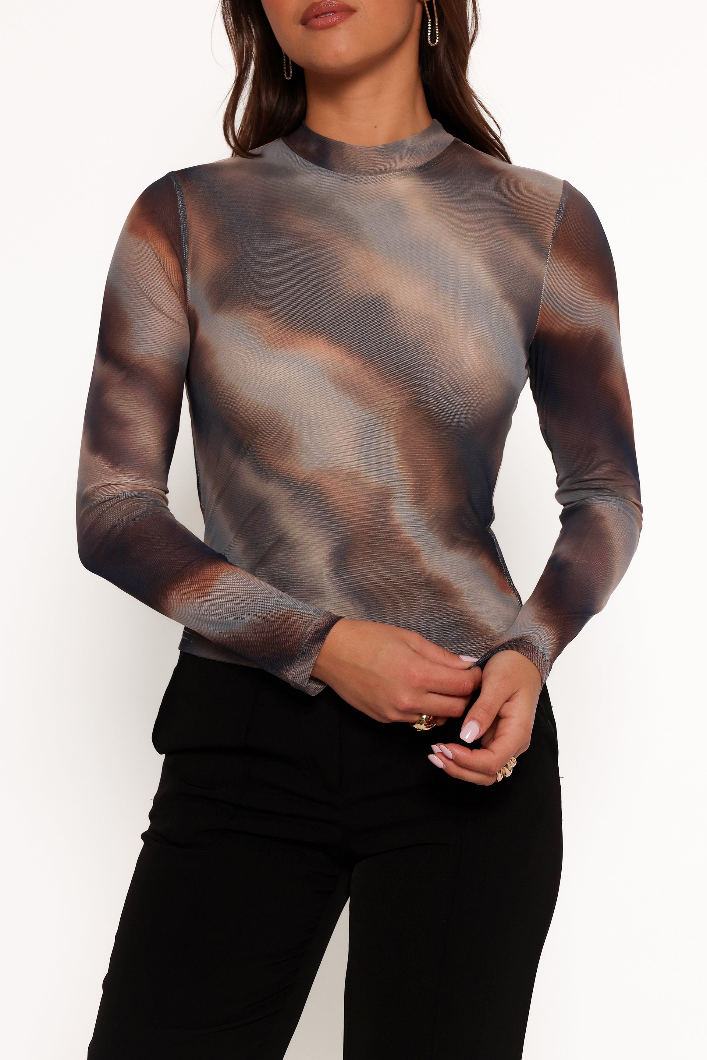 TOPS Zallocco Long Sleeve Top - Ombre Stripe