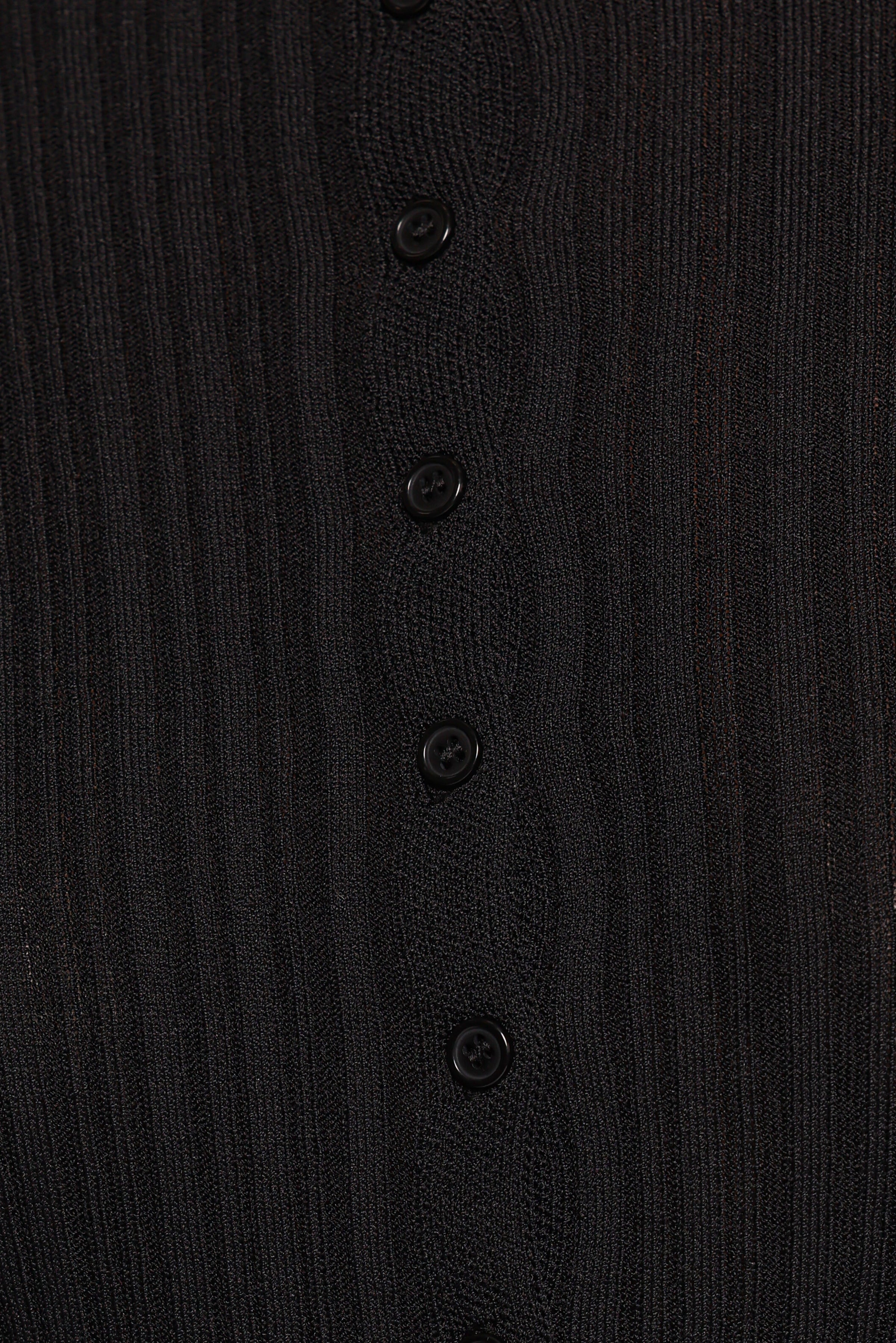 TOPS Zami Ribbed Cardigan Top - Black