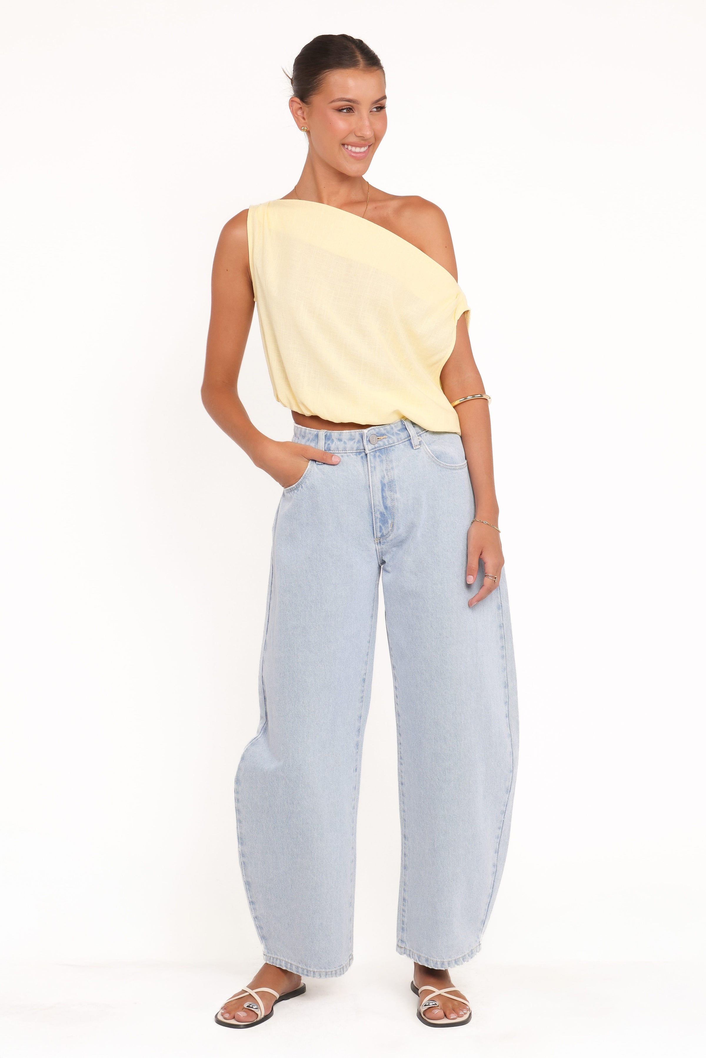 TOPS Zara Top - Butter Yellow