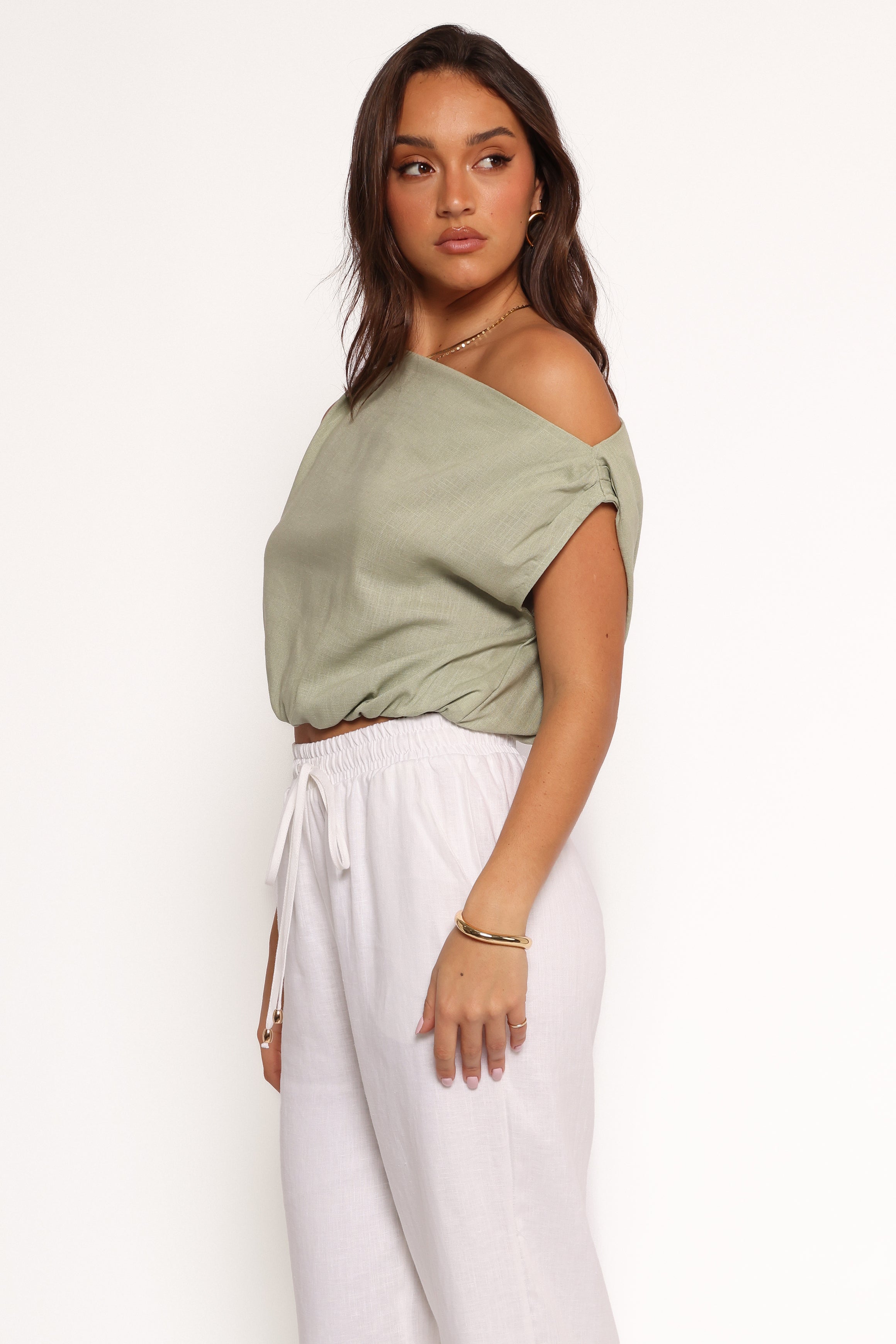 TOPS Zara Top - Sage Green