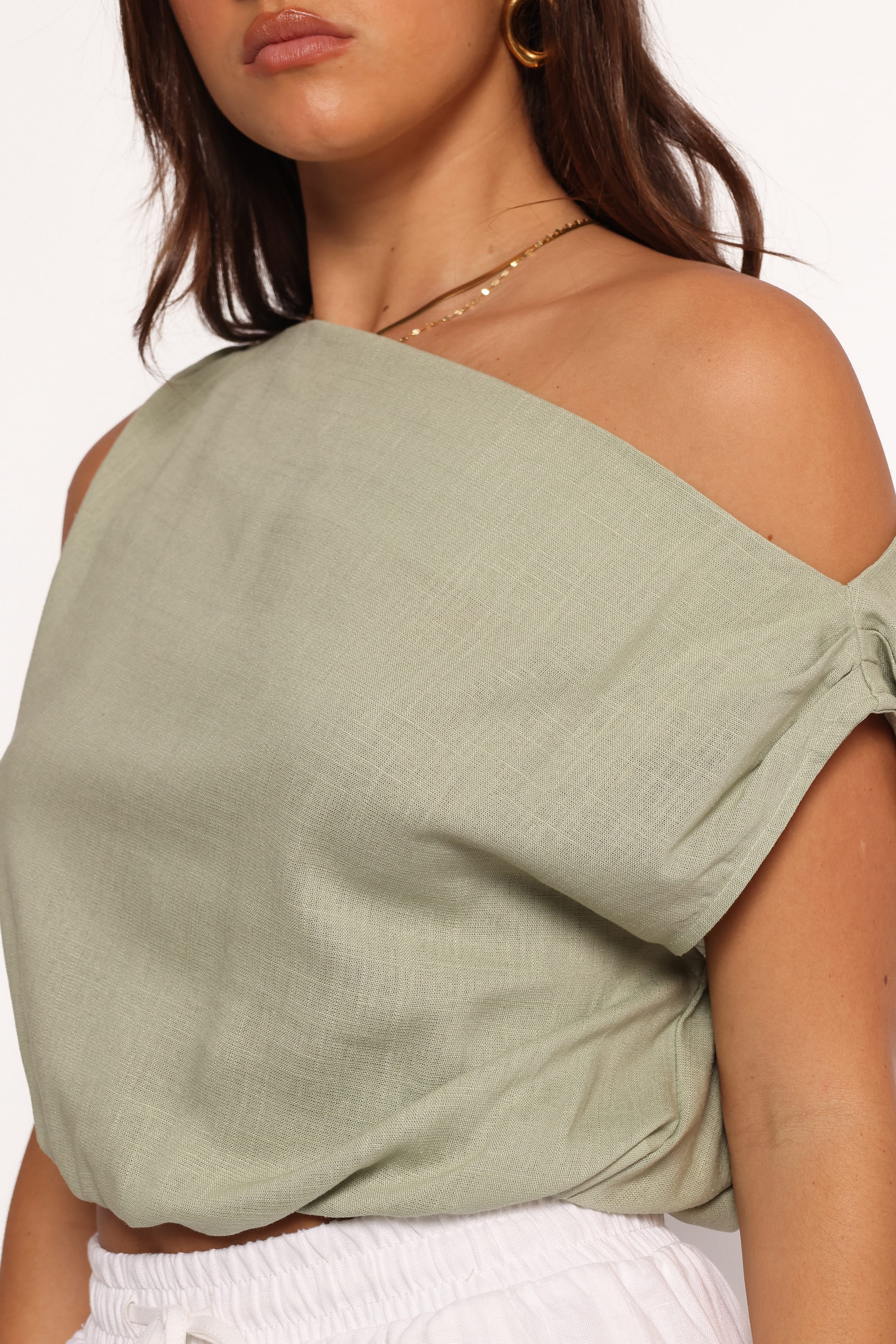 TOPS Zara Top - Sage Green