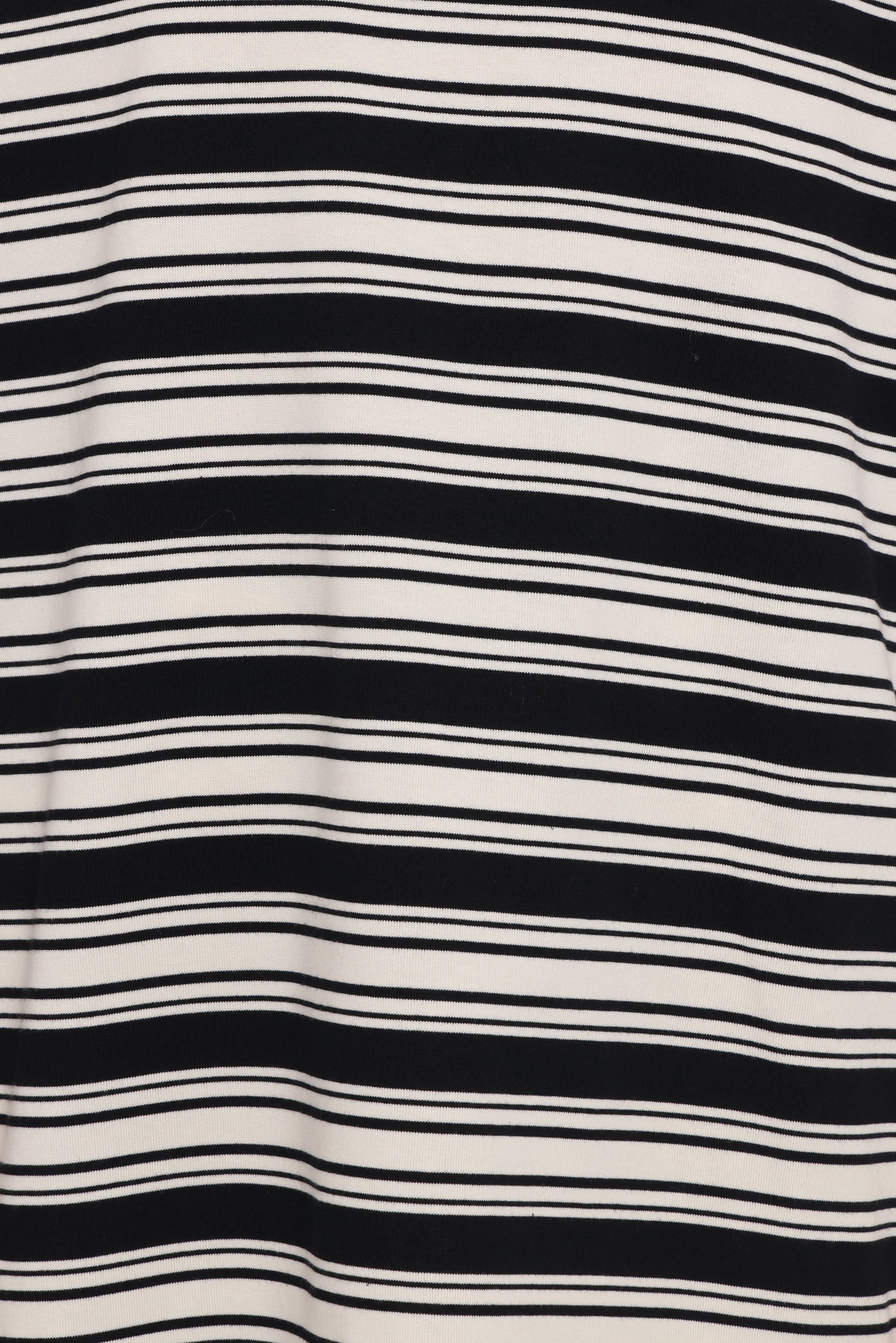 TOPS Zestora Tee - Black Ivory Stripe
