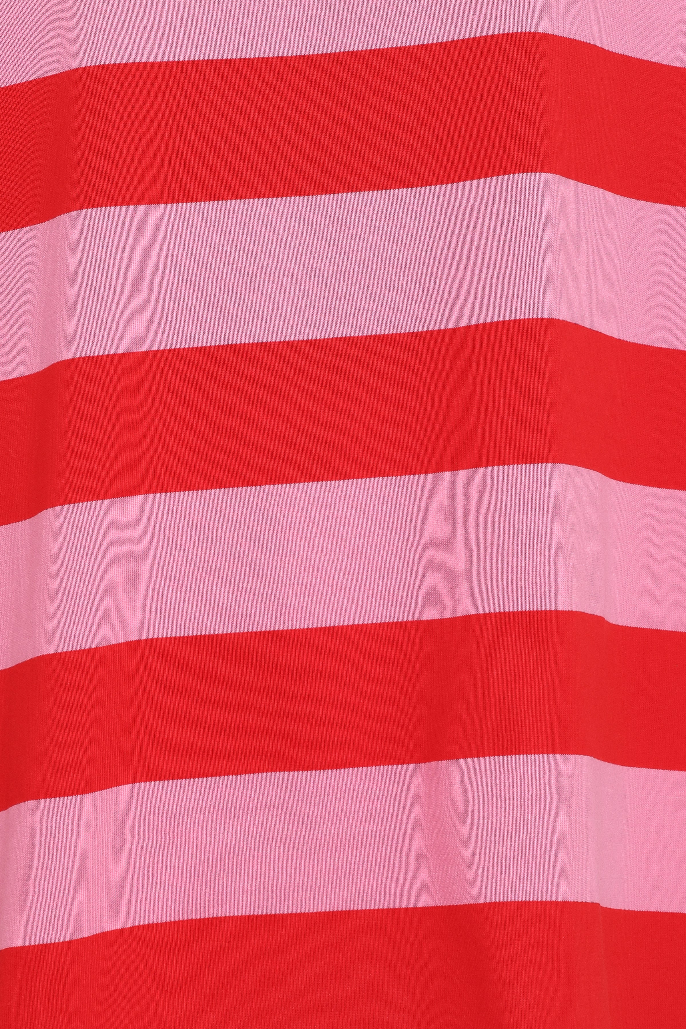 TOPS Zestora Tee - Red Pink Stripe