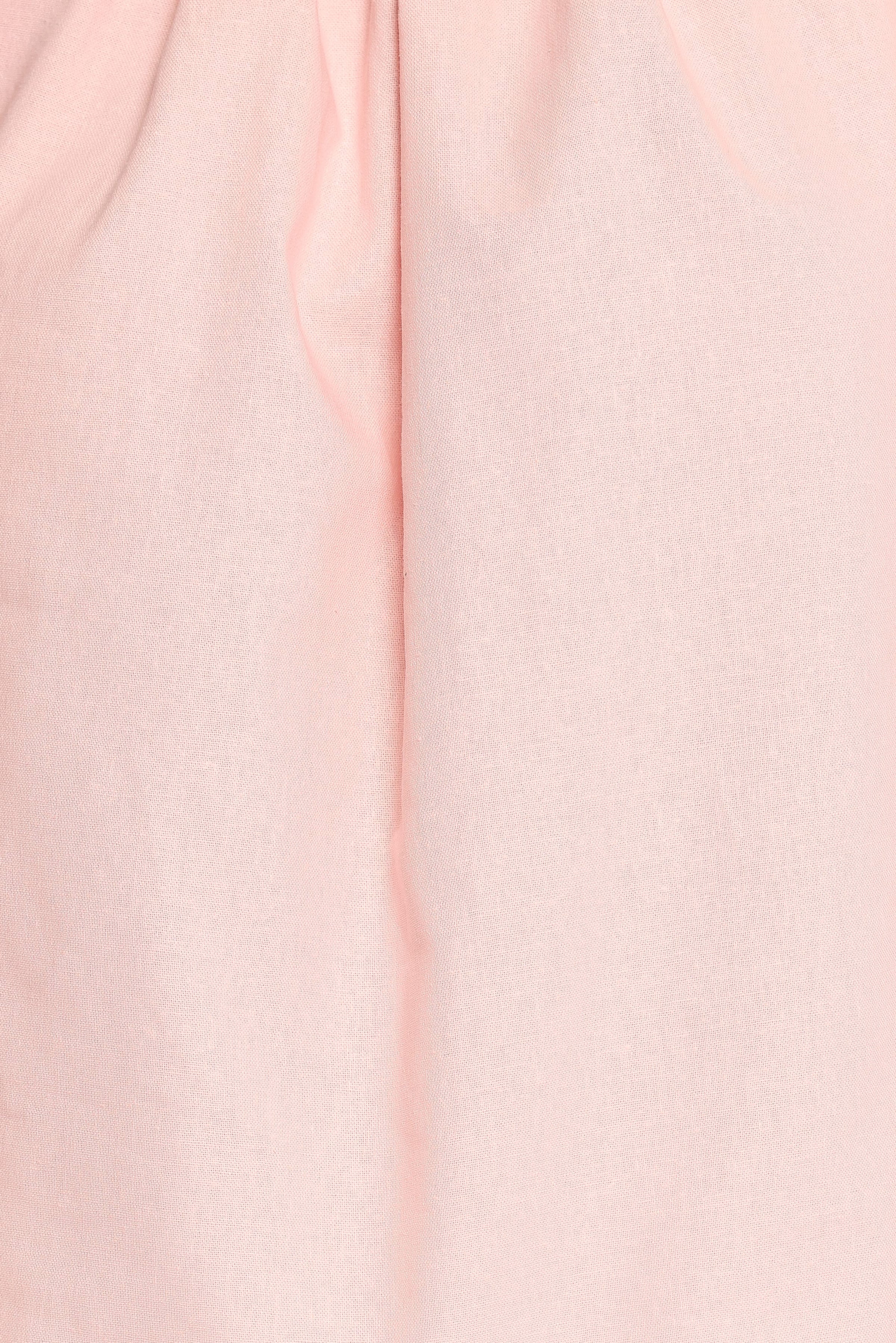 TOPS Zion Off Shoulder Long Sleeve Top - Pale Pink