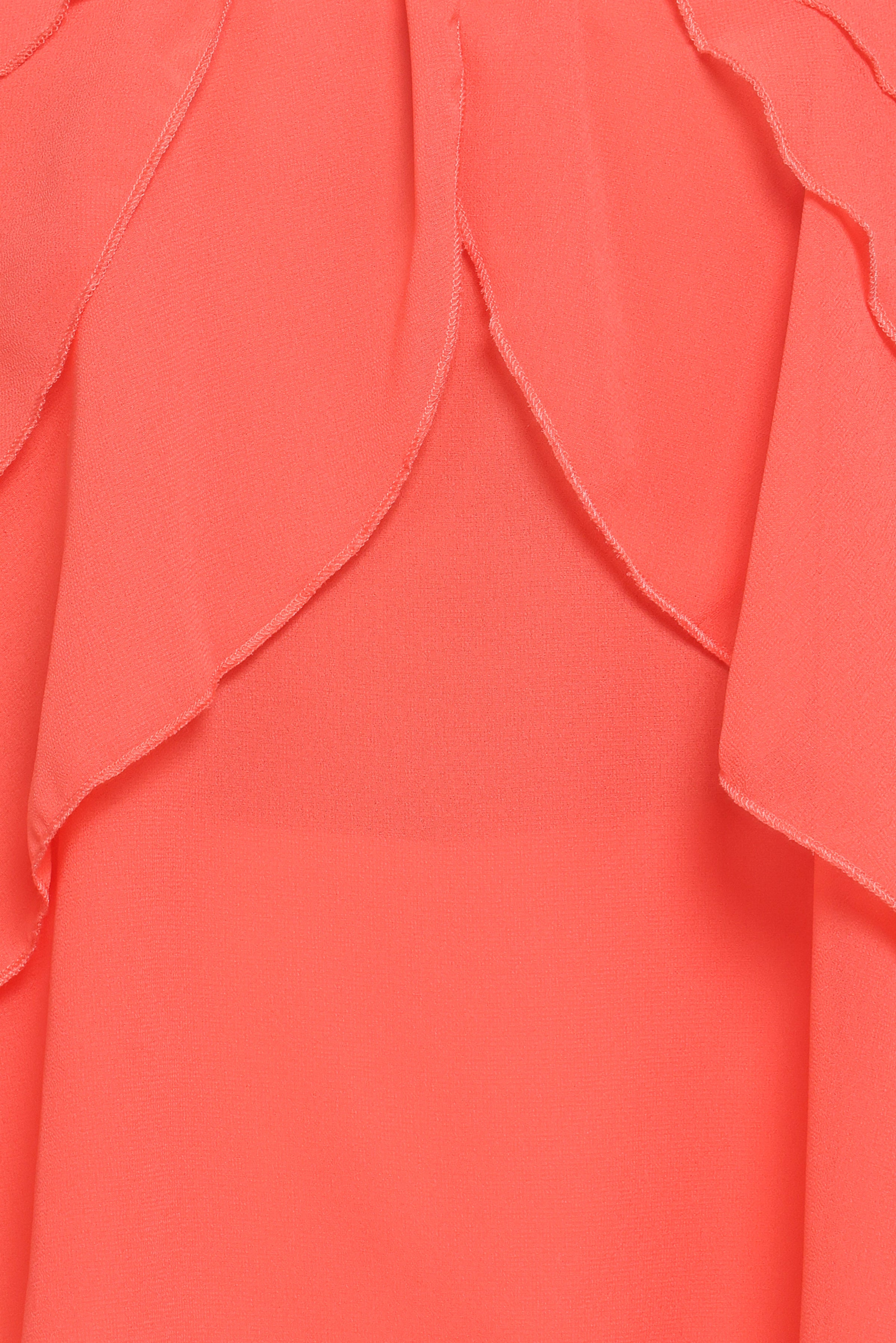 TOPS Zorina Halter Neck Chiffon Top - Sherbert