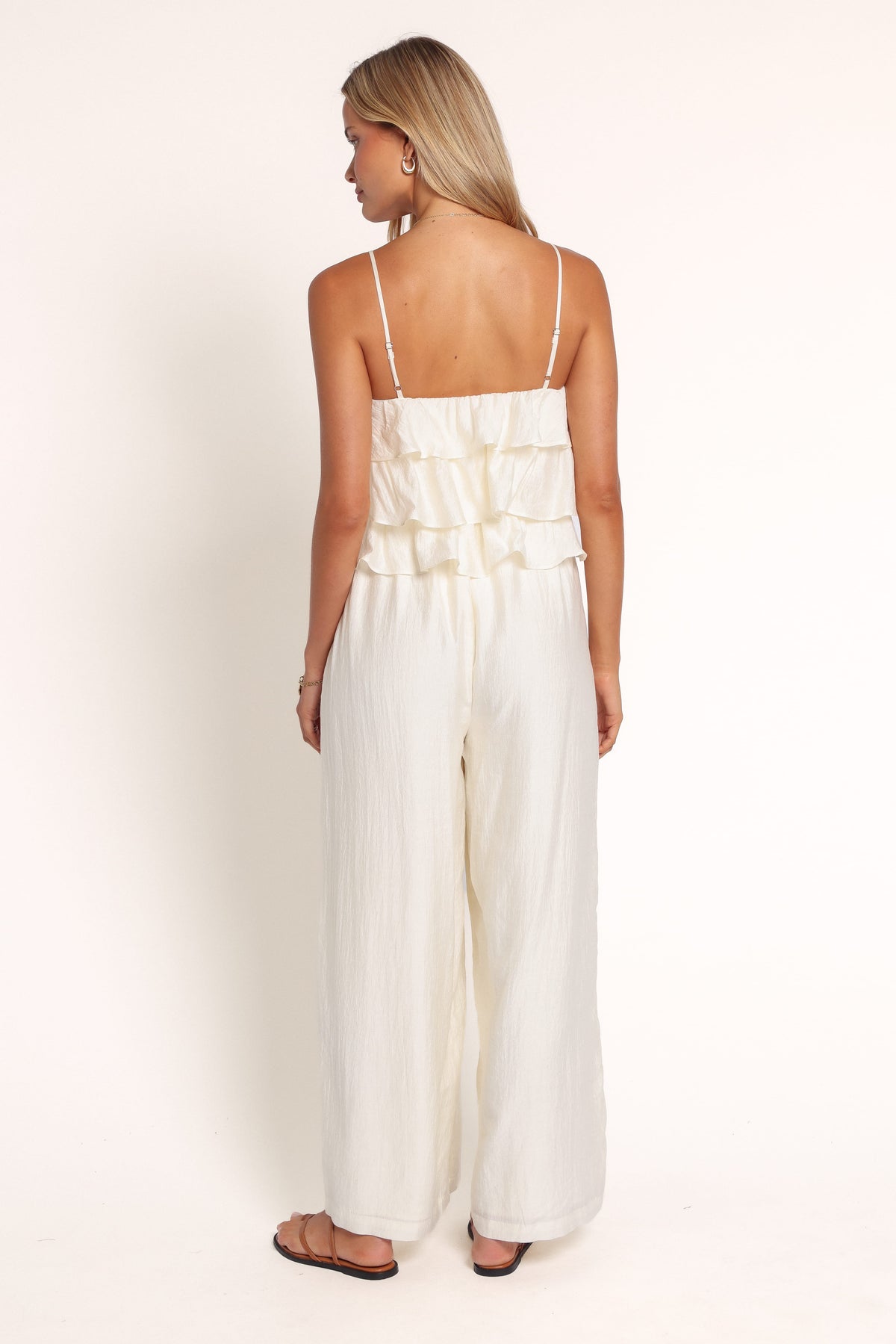 PLAYSUITS Briony Tiered Bodice Jumpsuit - Ivory