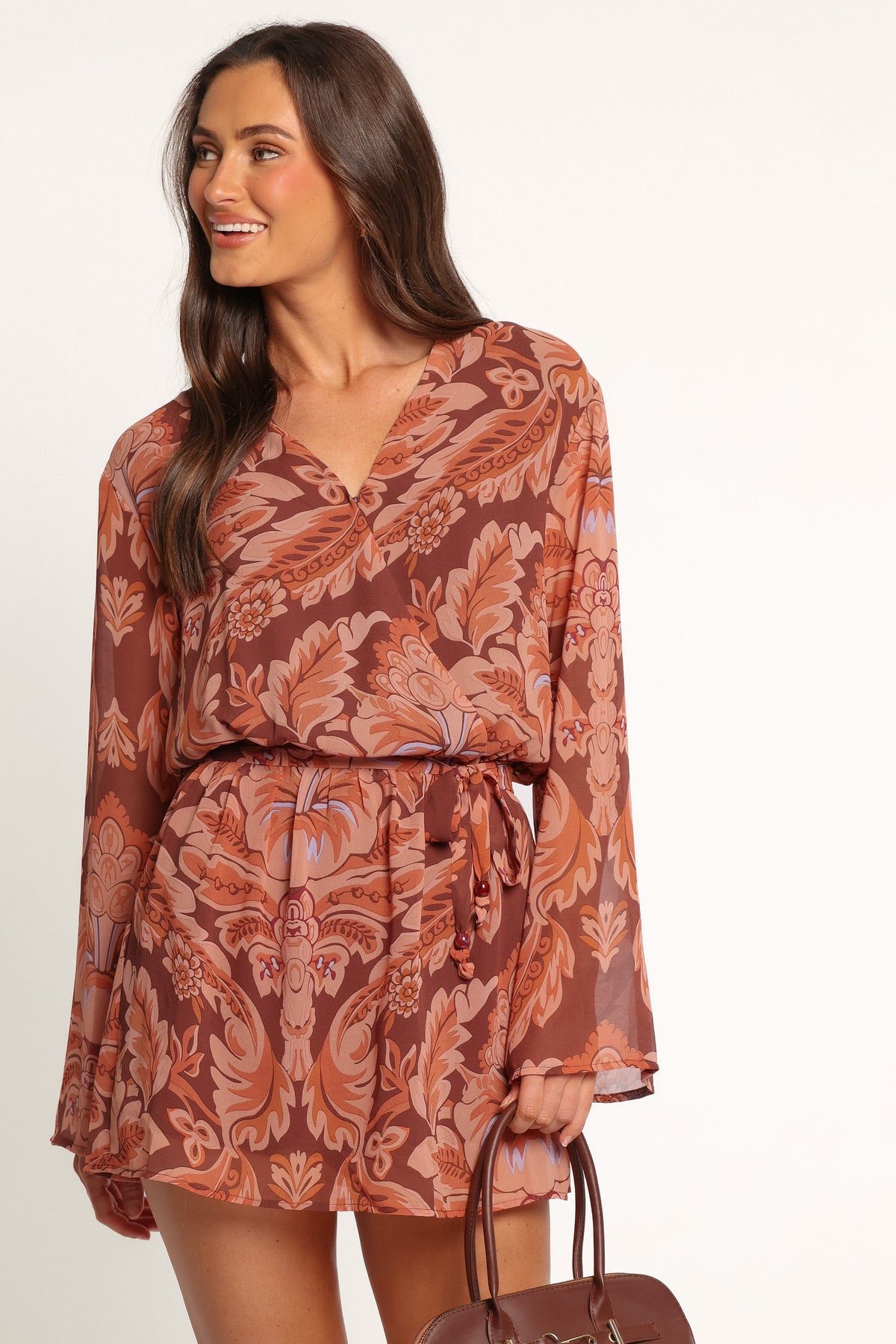 PLAYSUITS Cecilia Playsuit - Orange Paisley