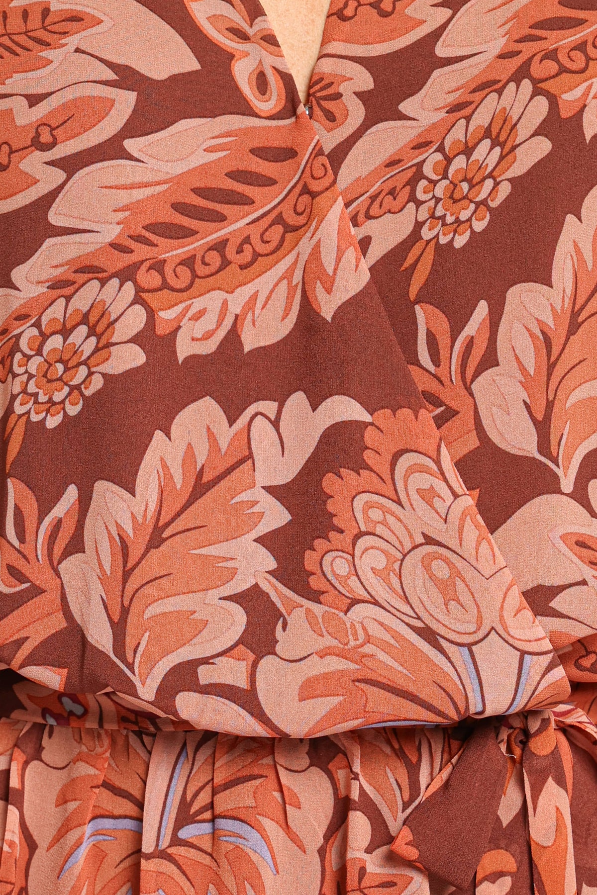PLAYSUITS Cecilia Playsuit - Orange Paisley