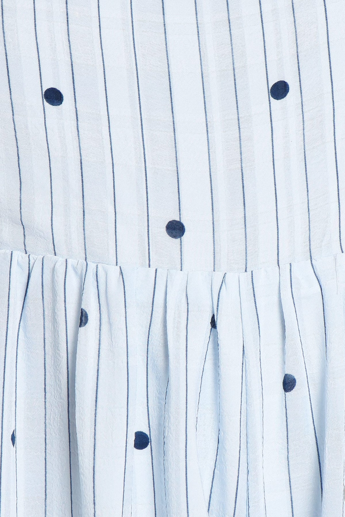 PLAYSUITS Floretta Puff Sleeve Playsuit - Blue Dot