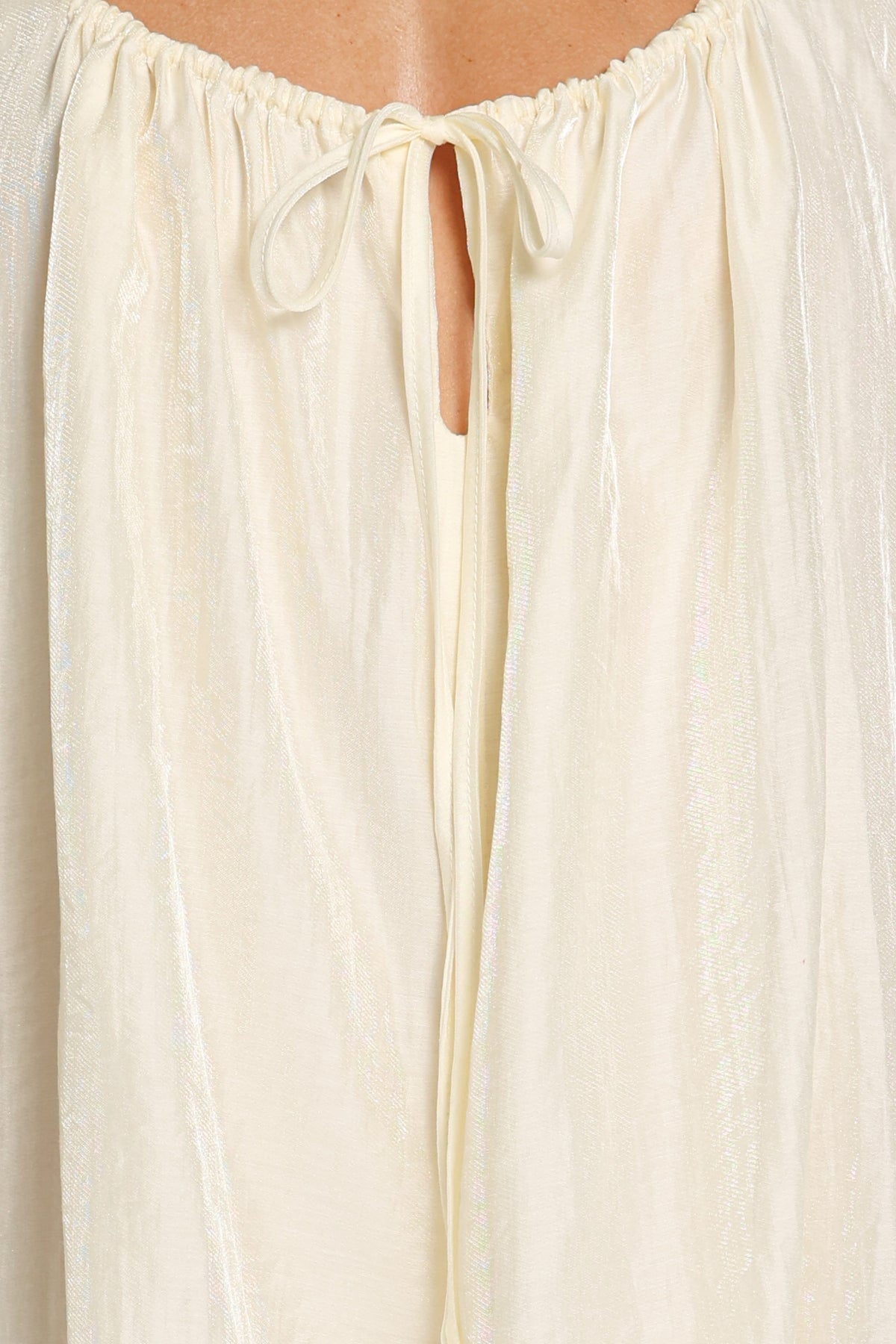 PLAYSUITS Ruthie Puff Sleeve Playsuit - Cream