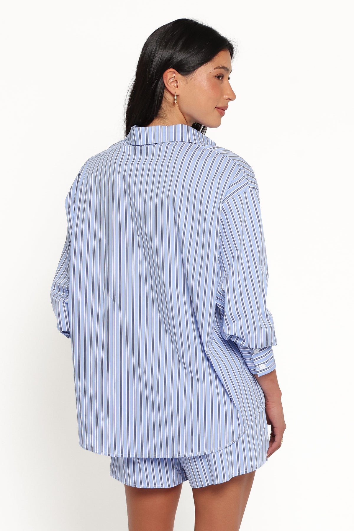 SETS Ashlyn Short Set - Blue Stripe