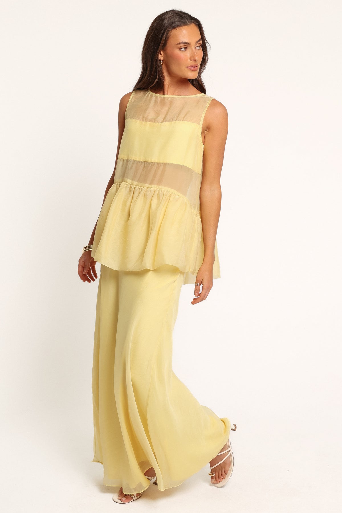 SETS Bently Sheer Skirt Set - Yellow