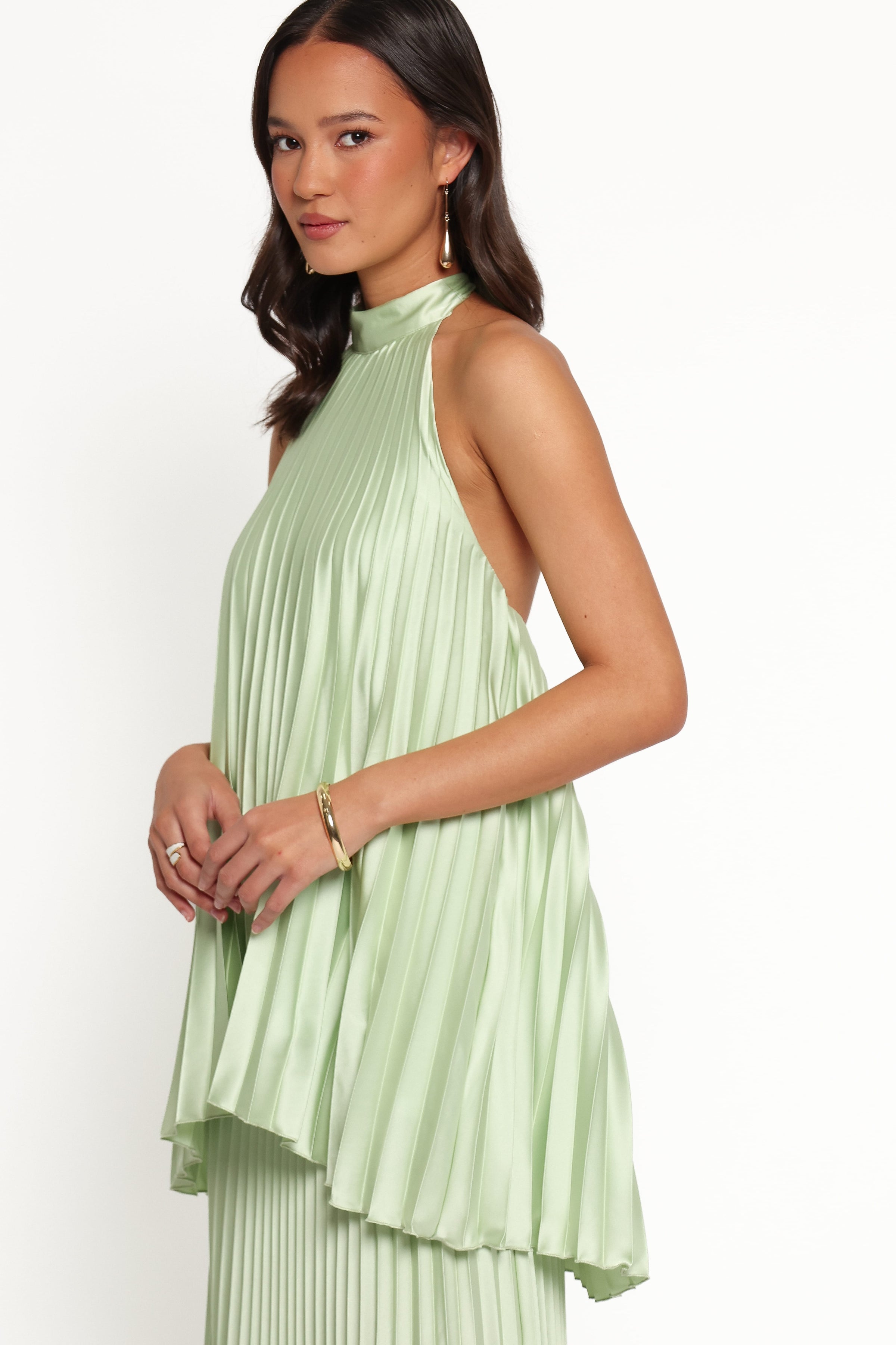 SETS Darina Pleated Skirt Set - Sage