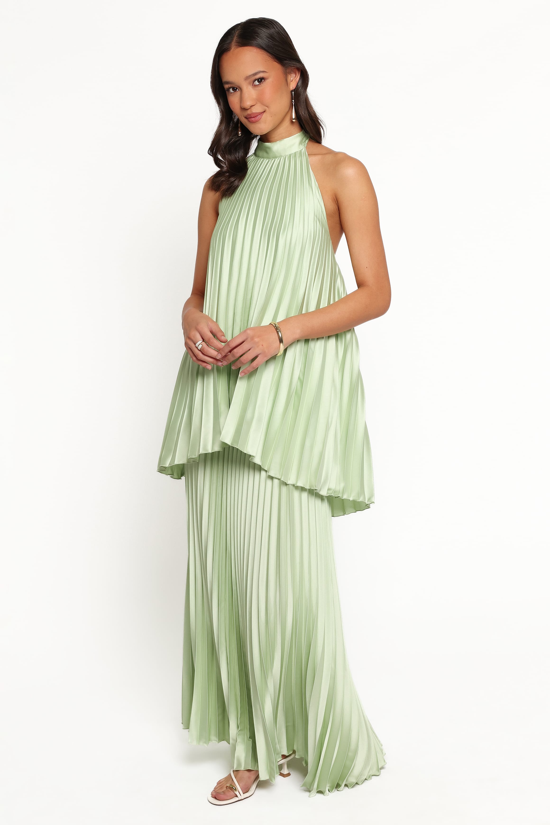SETS Darina Pleated Skirt Set - Sage