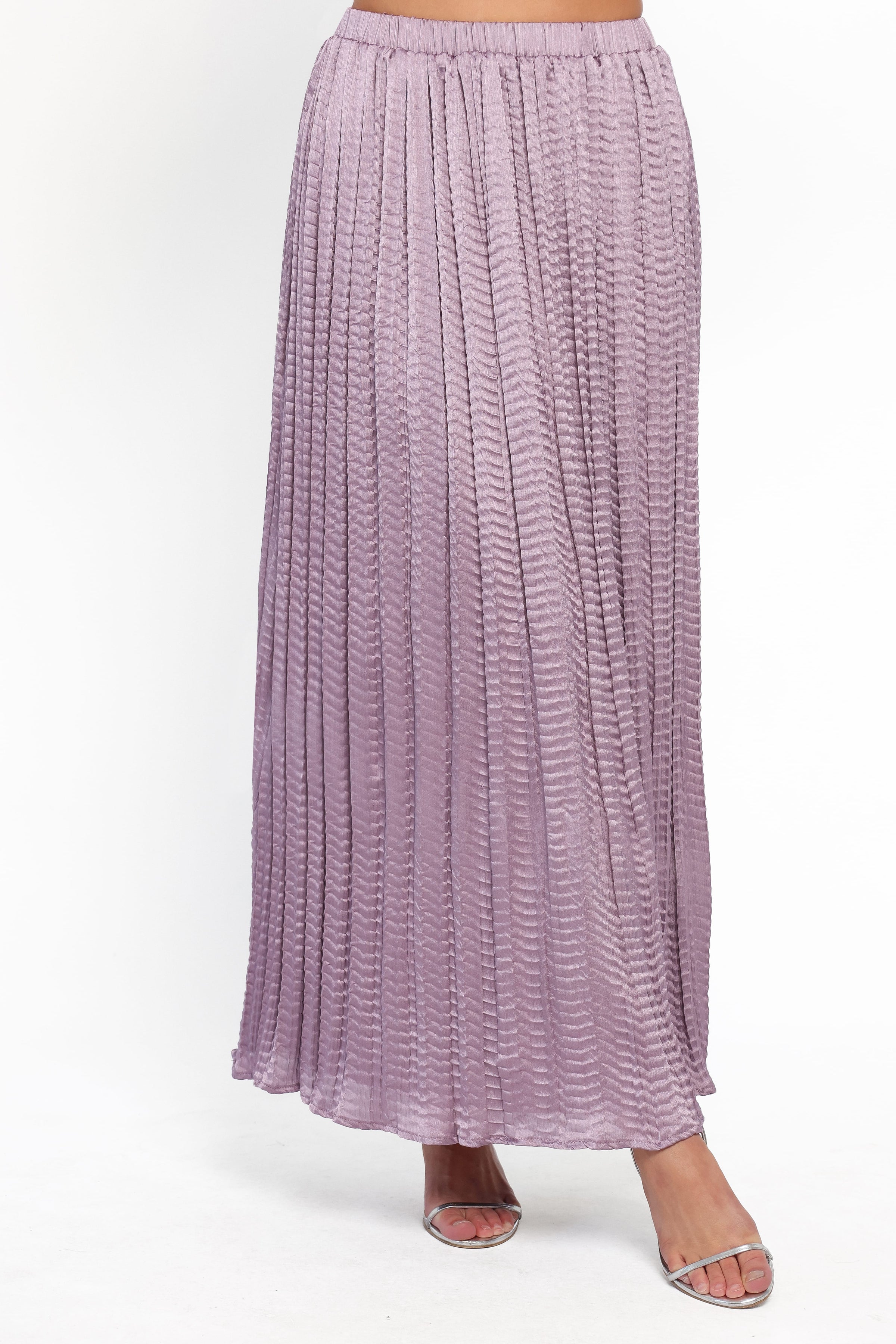 SETS Delvine Asymmetrical Skirt Set - Lilac