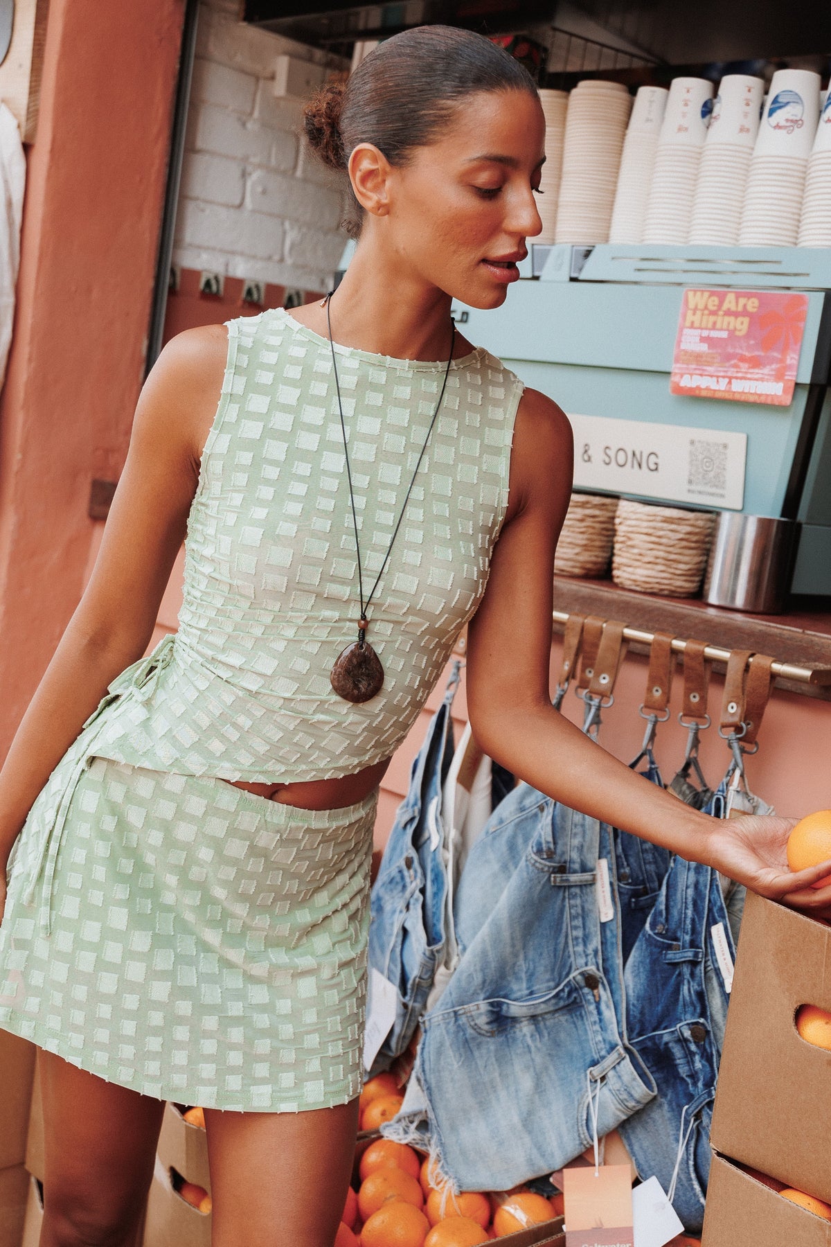 SETS Gerald Jersey Mini Skort Set - Green