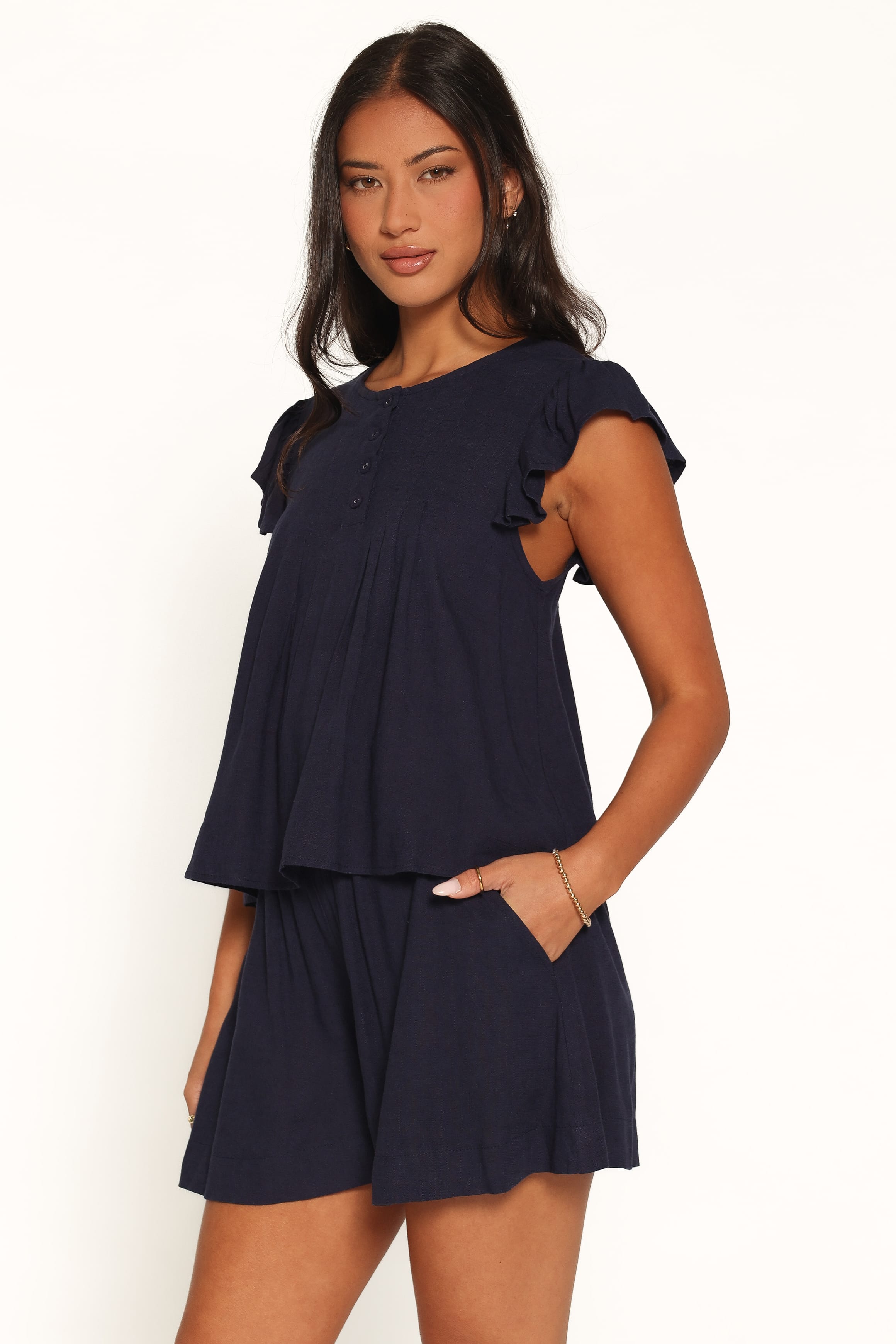 SETS Lilly Flutter Short Set - Navy