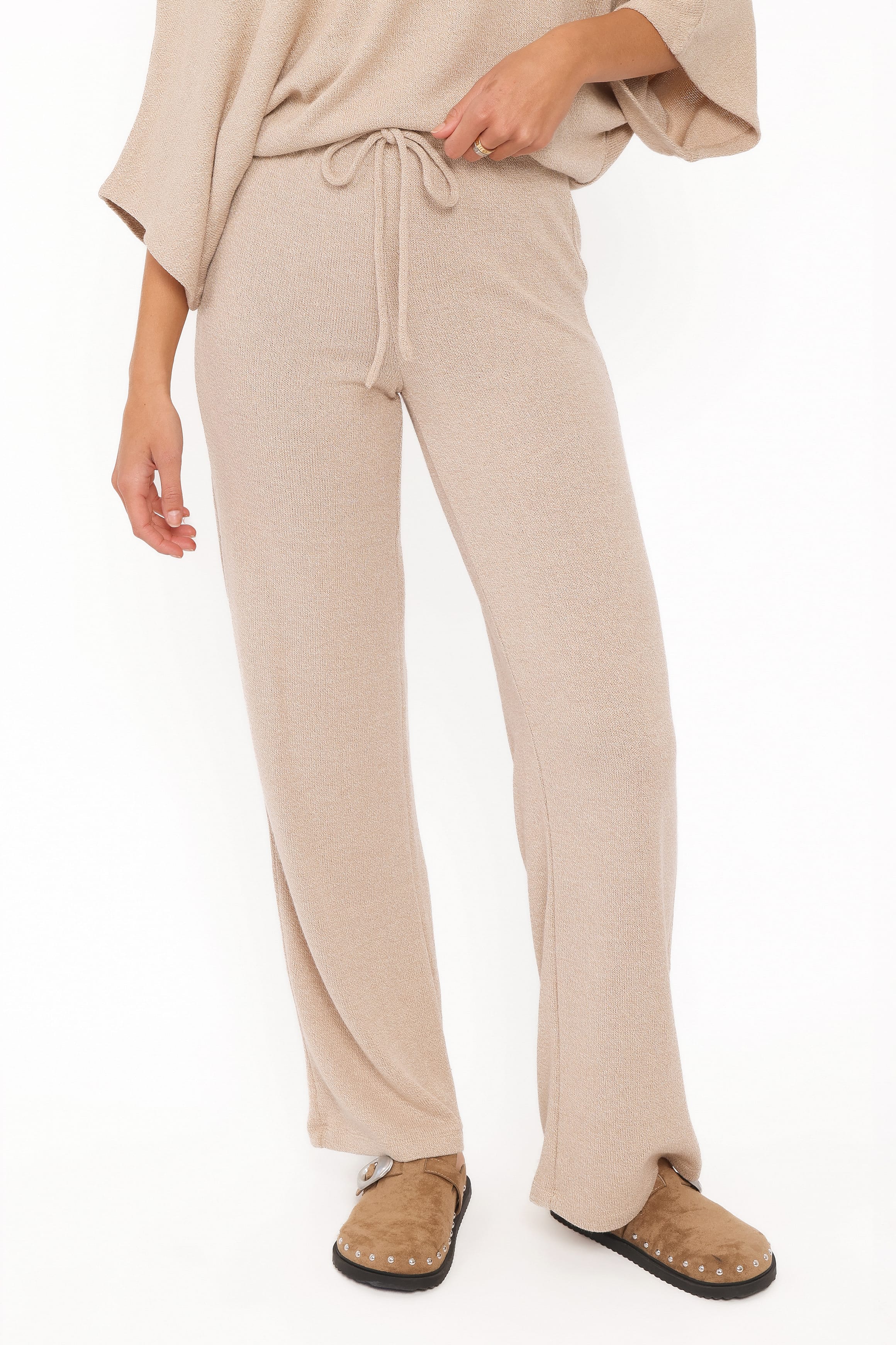 SETS Salome Lightweight Knit Pant Set - Beige