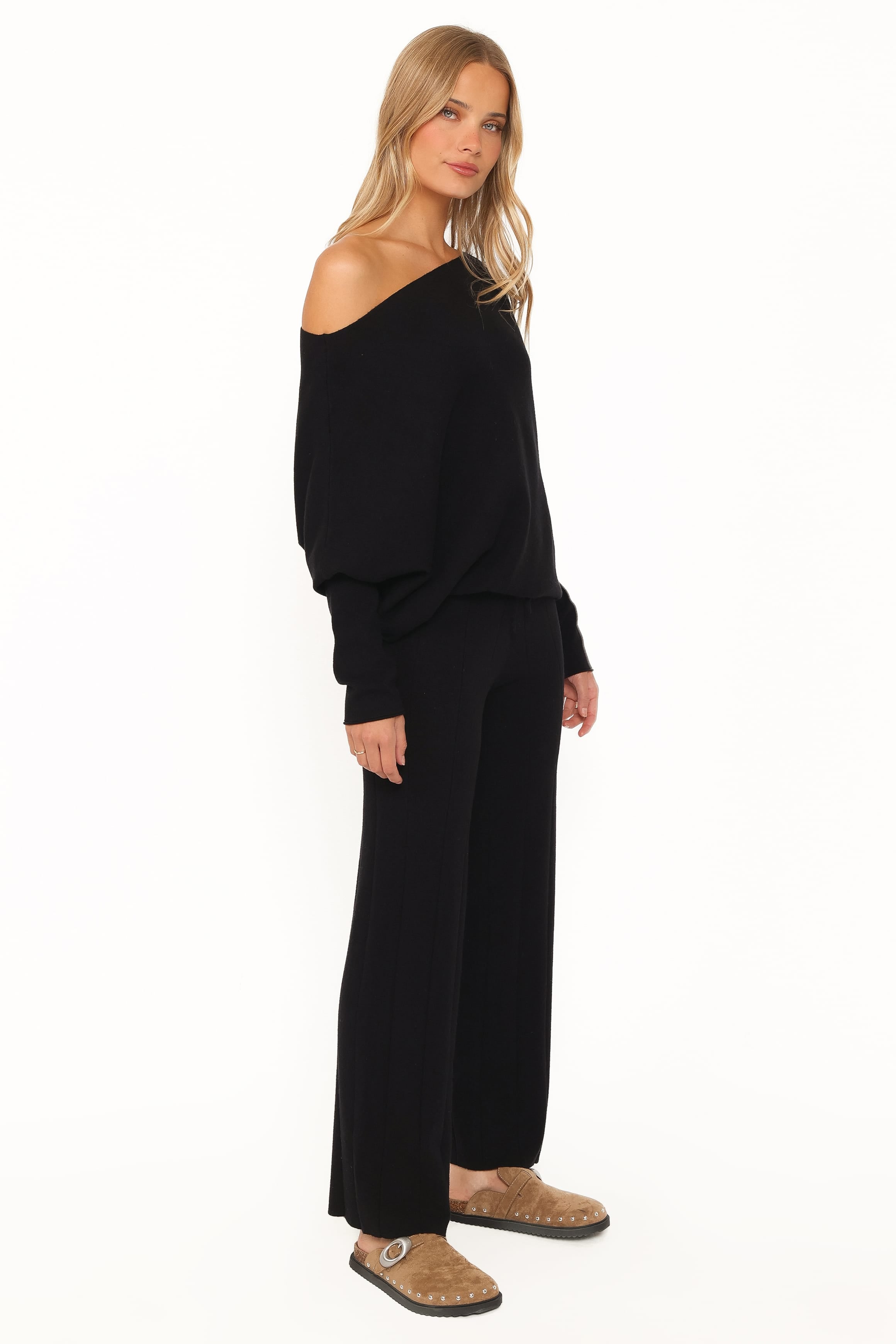 SETS Sheena Dolman Sleeve Pant Set - Black