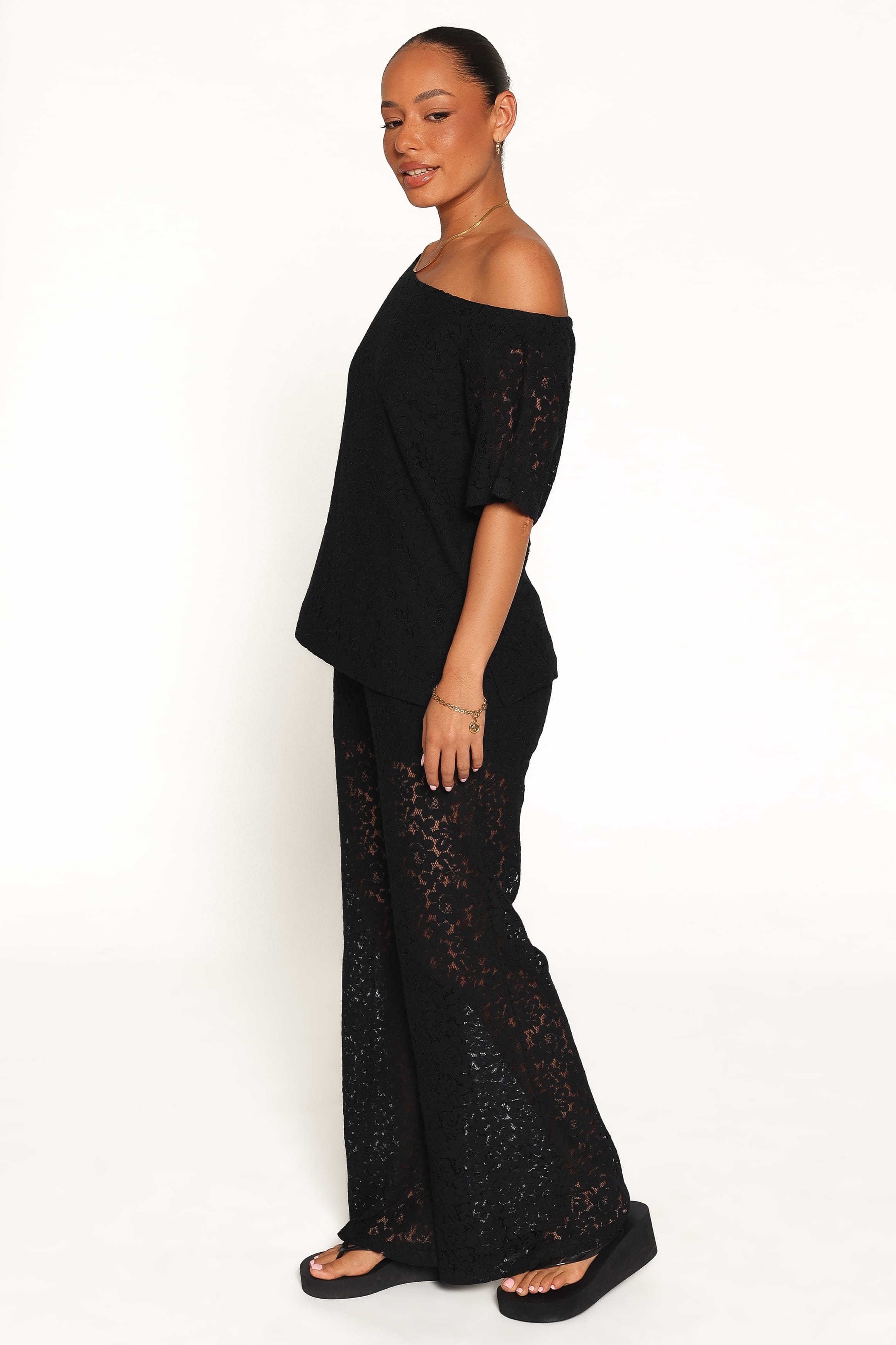 SETS Tucker Lace Pant Set - Black