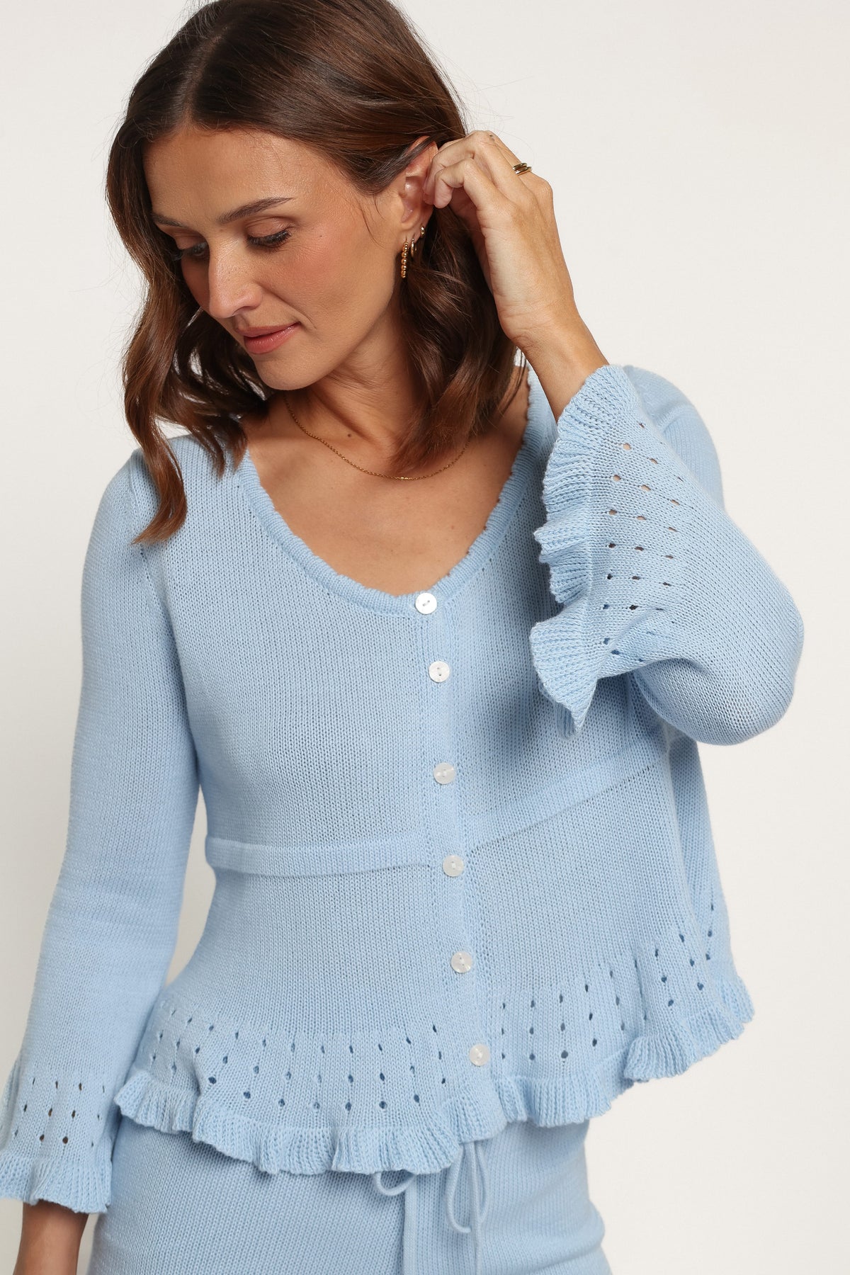 SETS Verity Knitted Short Set - Blue