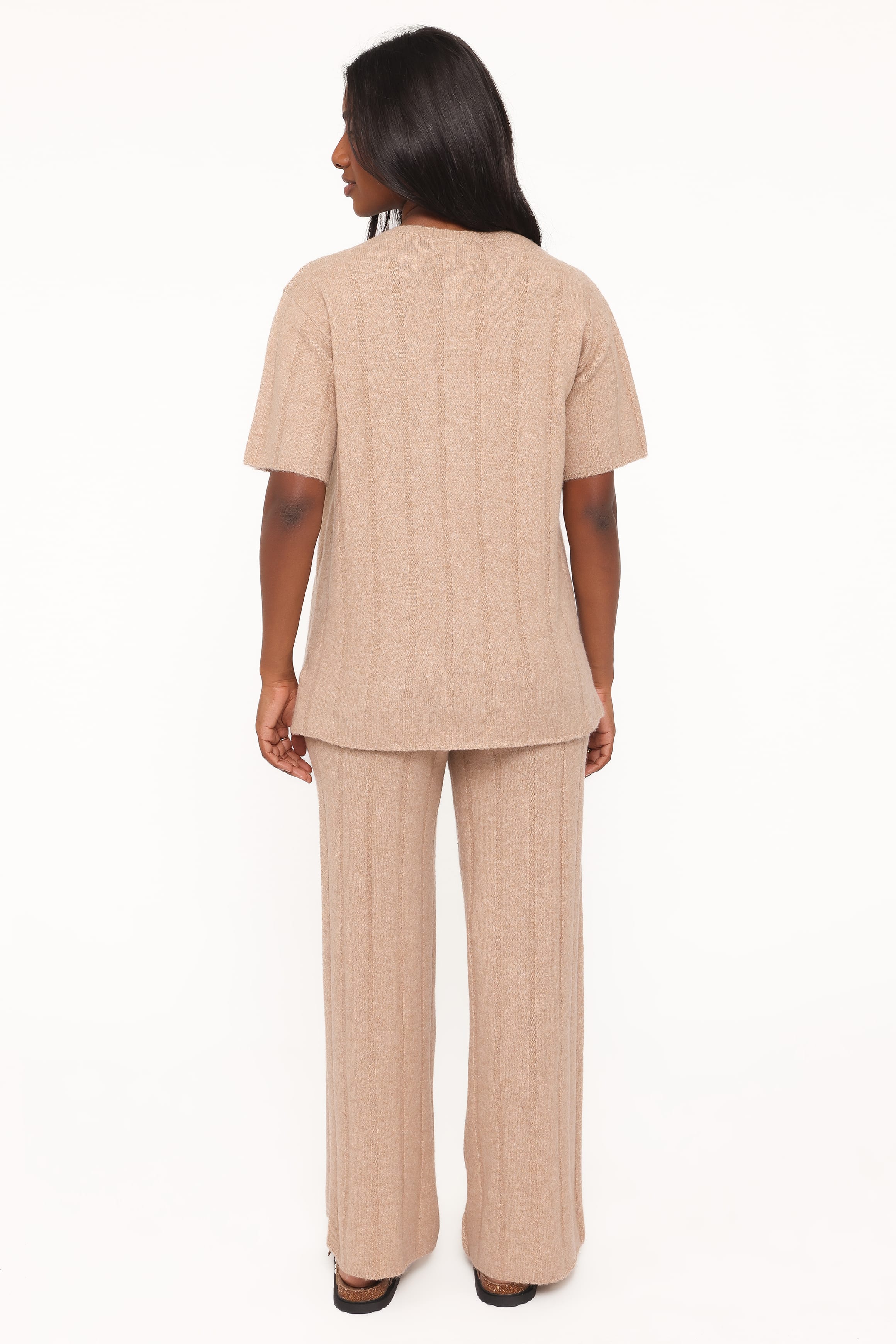 SETS Wallace Wide Rib Pant Set - Camel