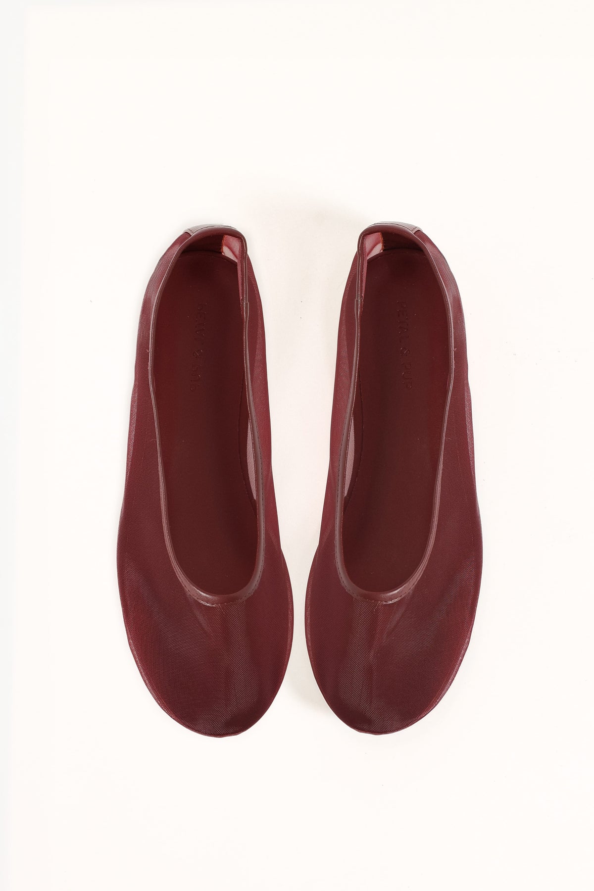 SHOES Evonne Mesh Flat - Burgundy