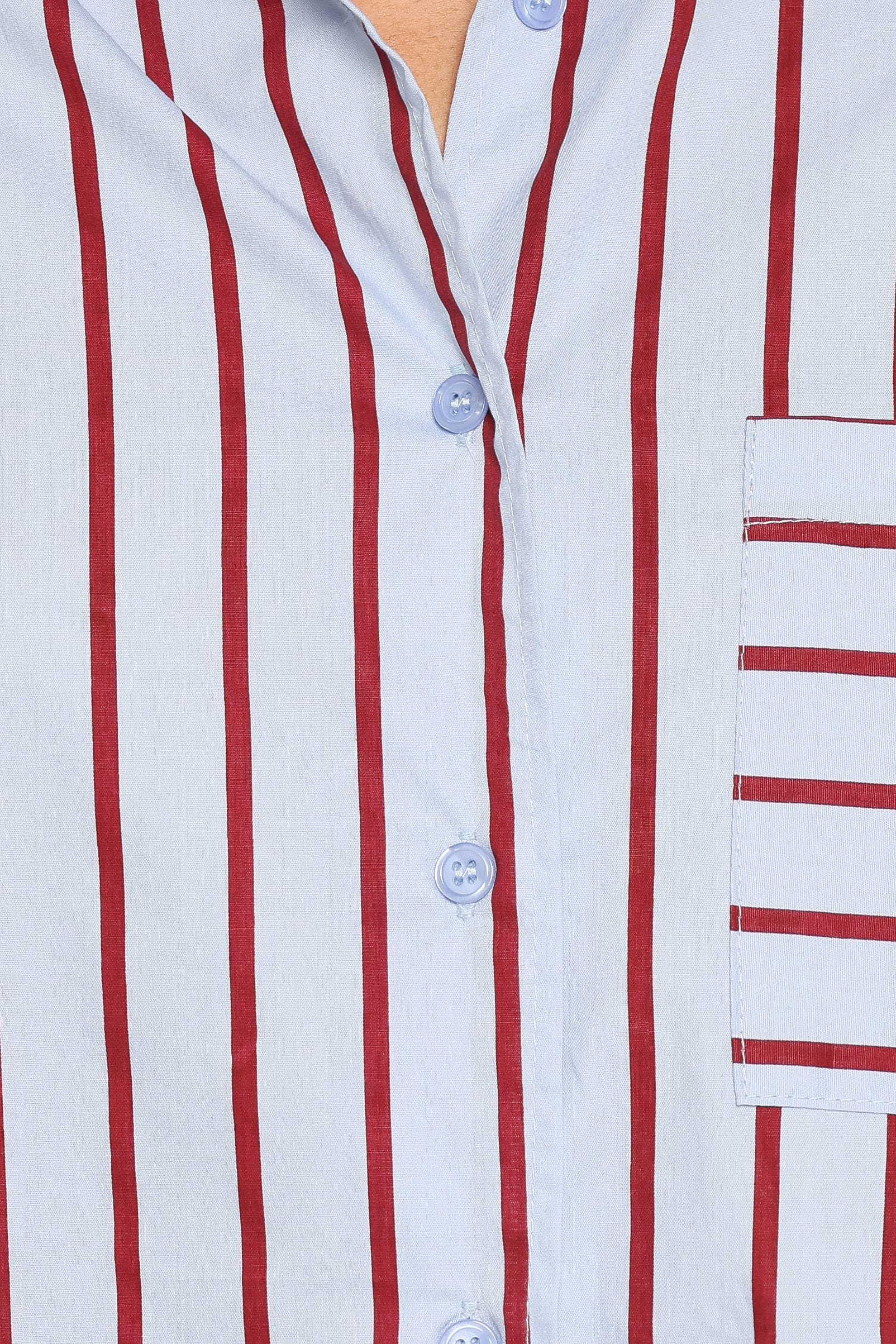 TOPS Adam Stripe Shirt - Blue Stripe
