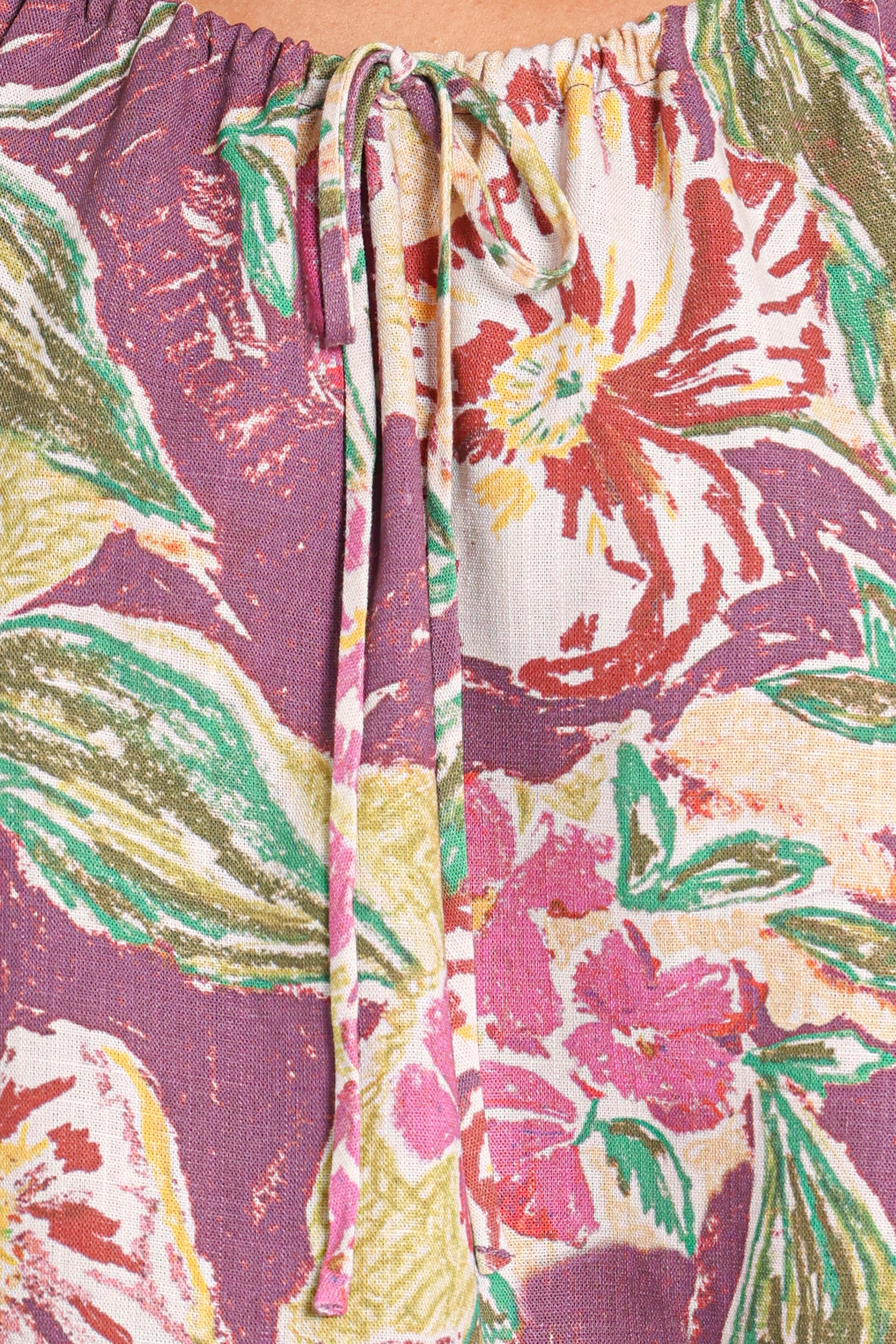 TOPS Brenna Top - Purple Floral