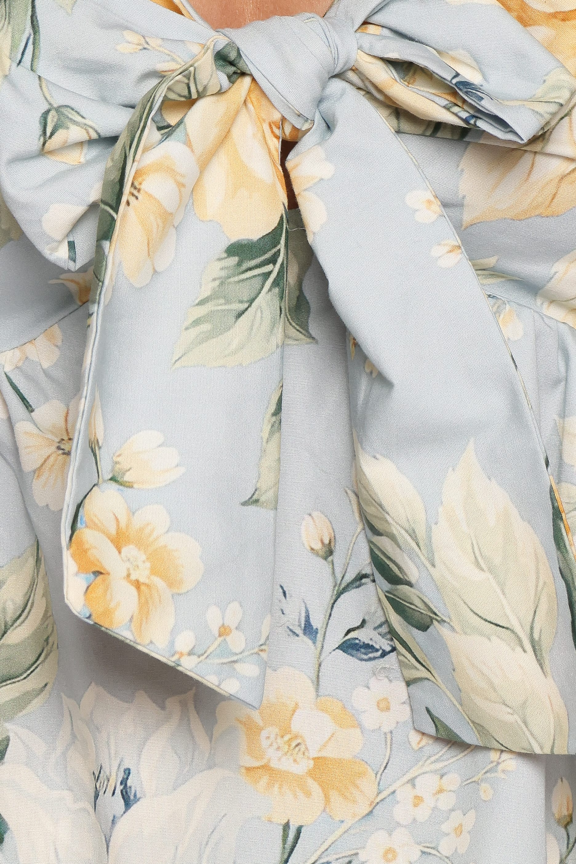 TOPS Ellidy Bow Front Cami - Blue Vintage Floral