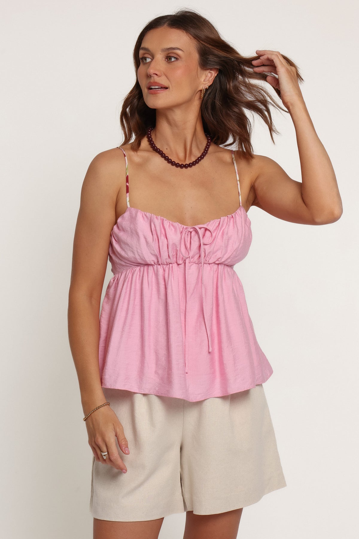TOPS Makkie Bow Back Top - Pink