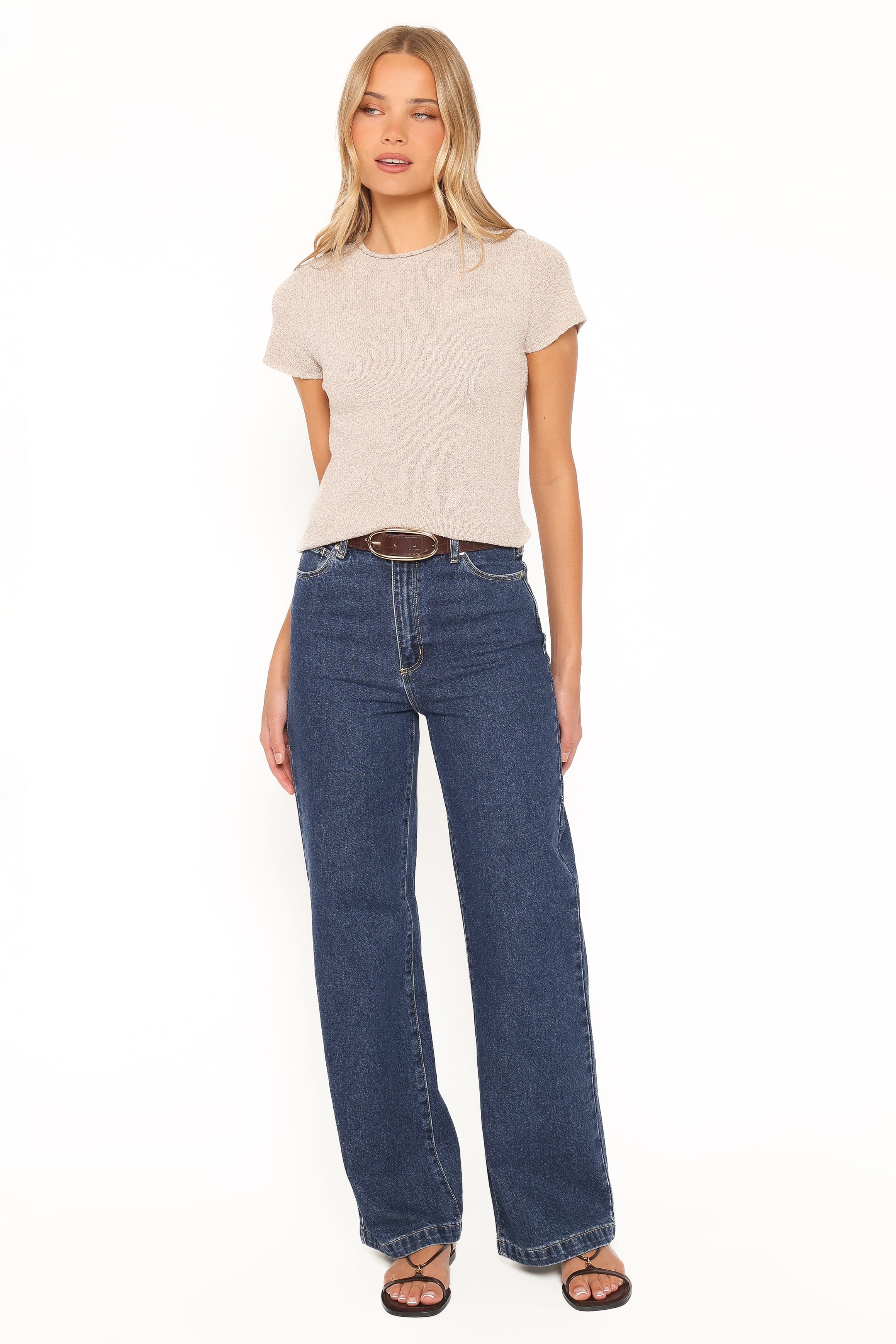 TOPS Mekali Knit Top - Beige
