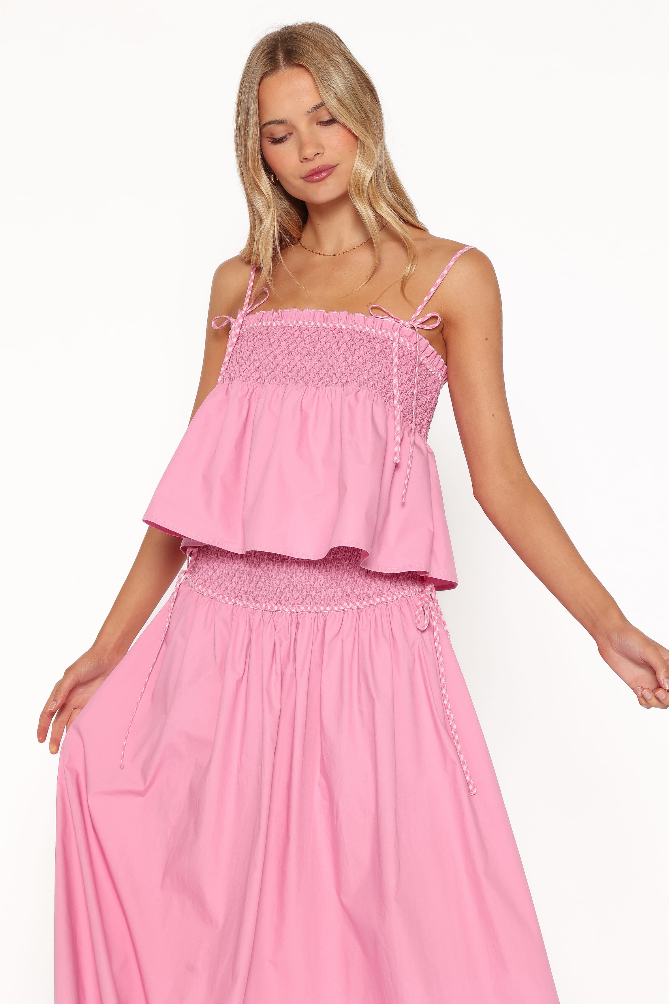 TOPS Mireille Baby Doll Top - Pink